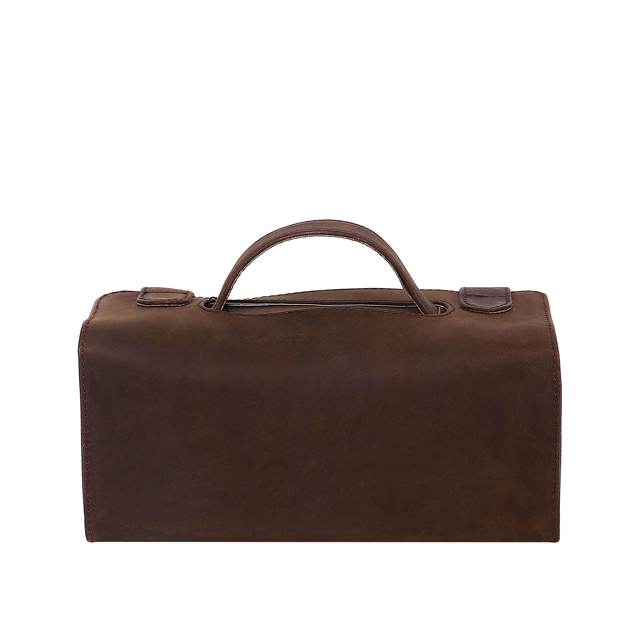 Leather Wash Bag 2018 - Dark Brown