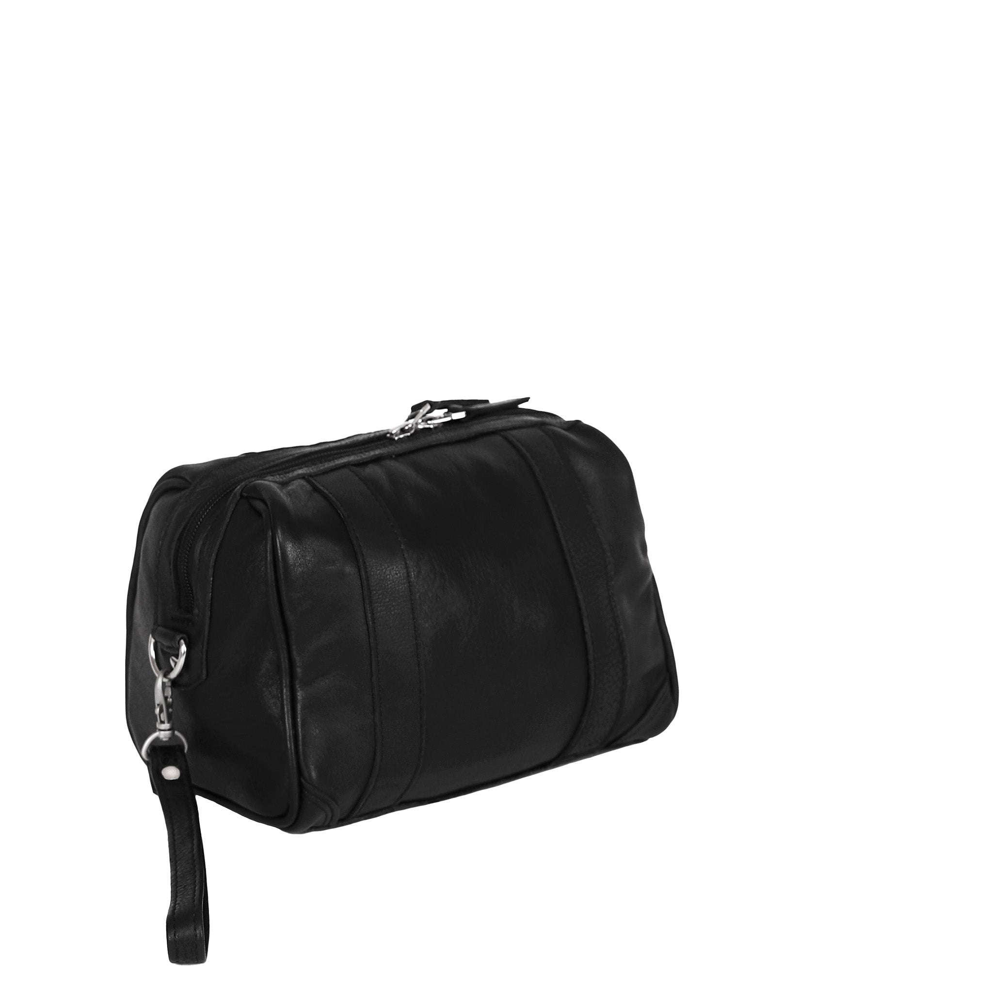 Leather Wash Bag 2656 - Black