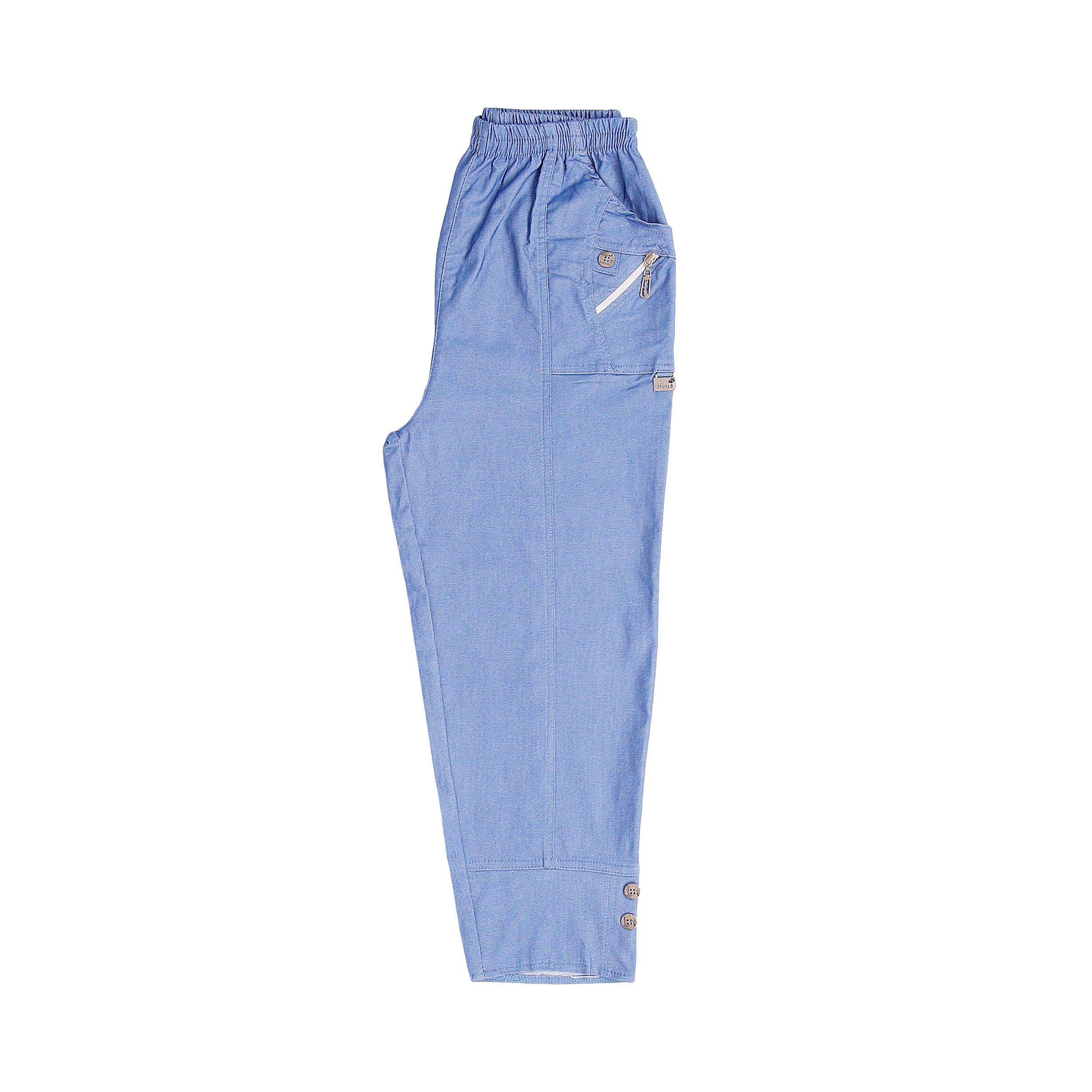 Cherry Berry Cropped Trousers - Denim Blue