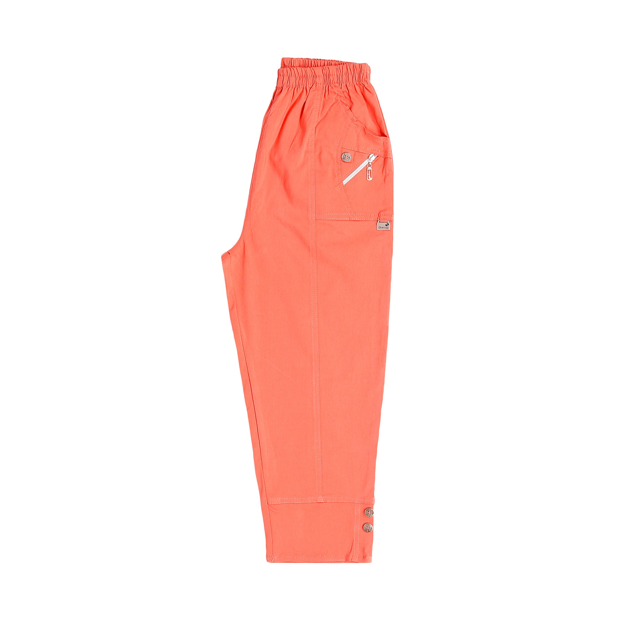 Cherry Berry Cropped Trousers - Coral