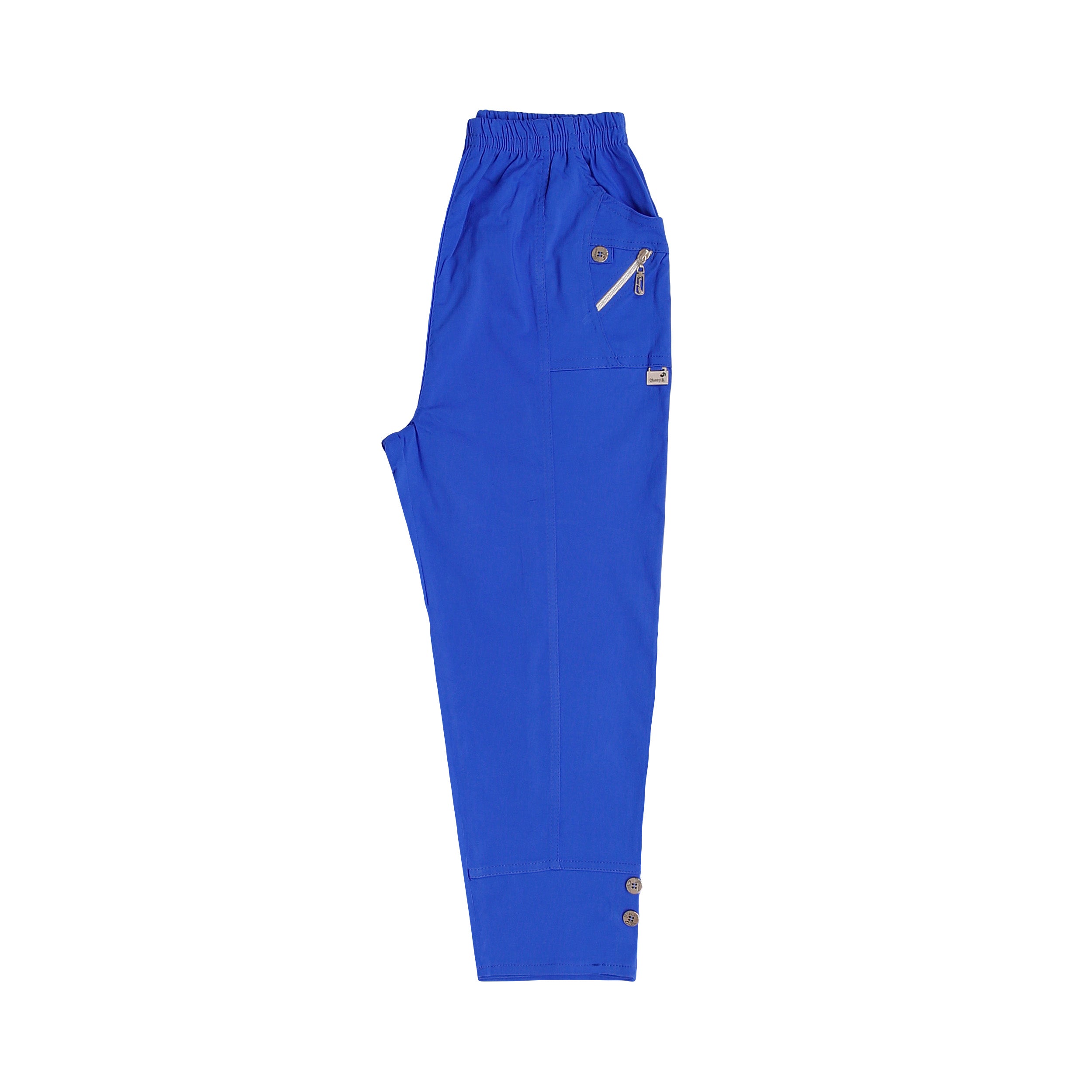 Cherry Berry Cropped Trousers - Royal Blue