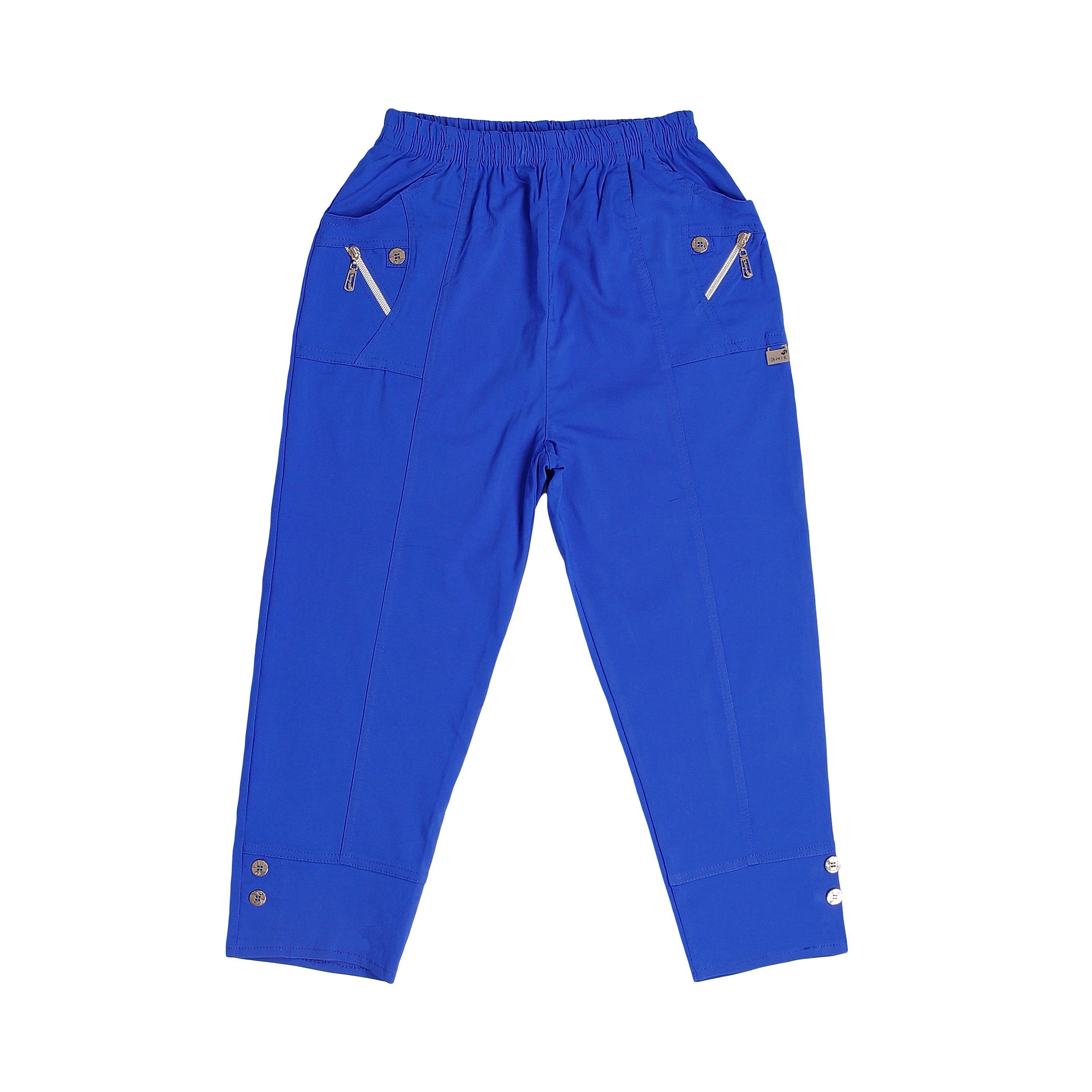 Cherry Berry Cropped Trousers - Royal Blue