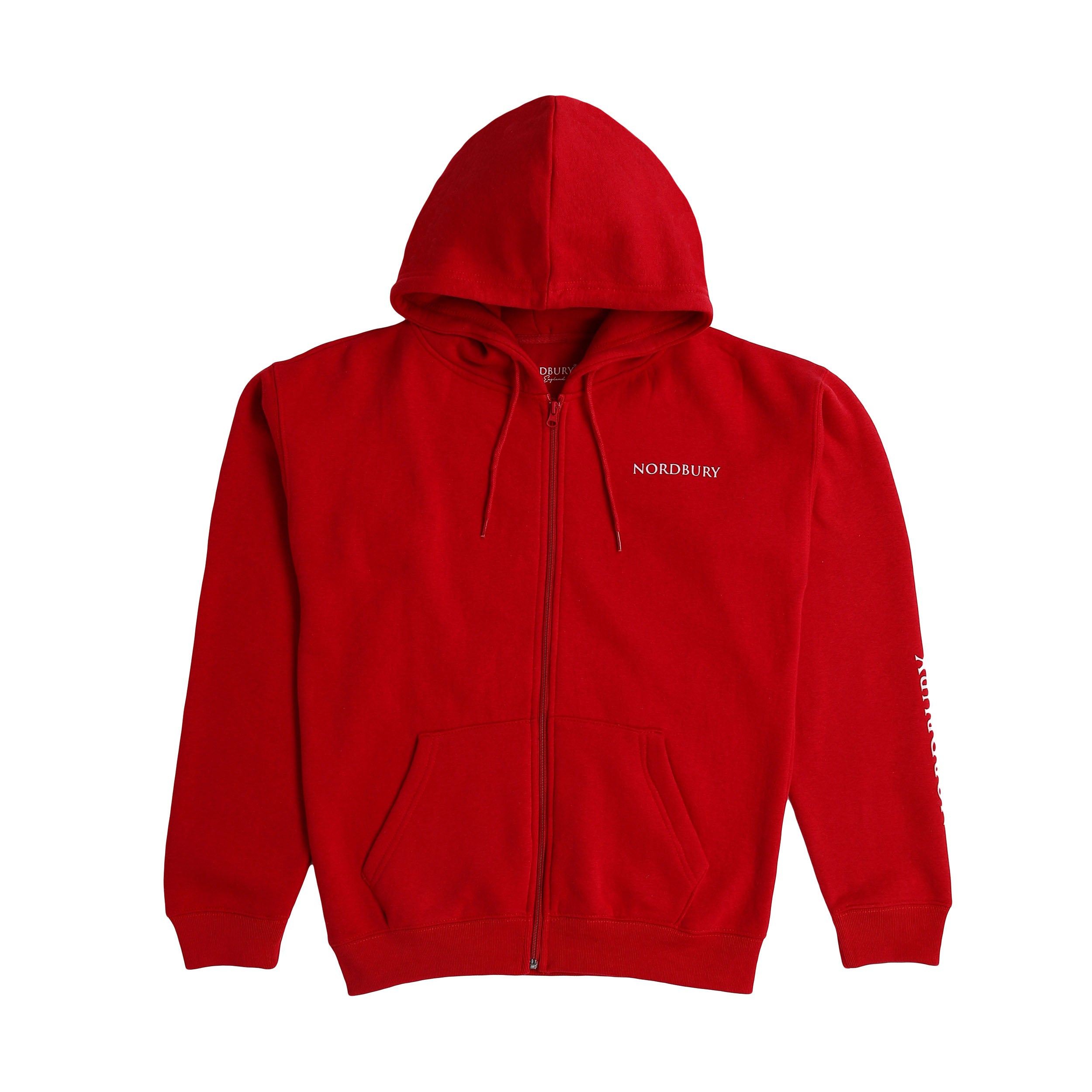 Women Zip Up Hoodie - Chilli Red