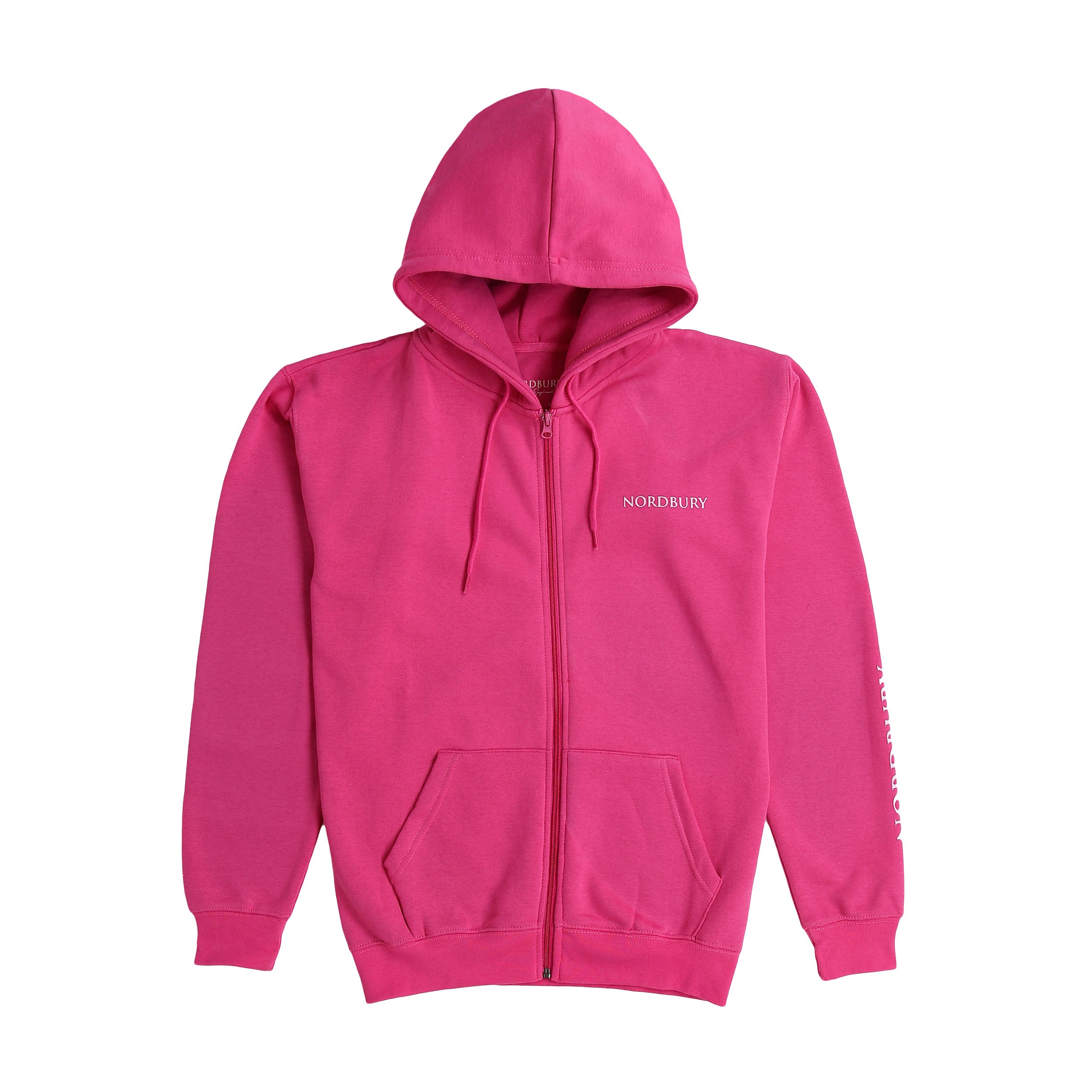 Women Zip Up Hoodie - Fuchsia