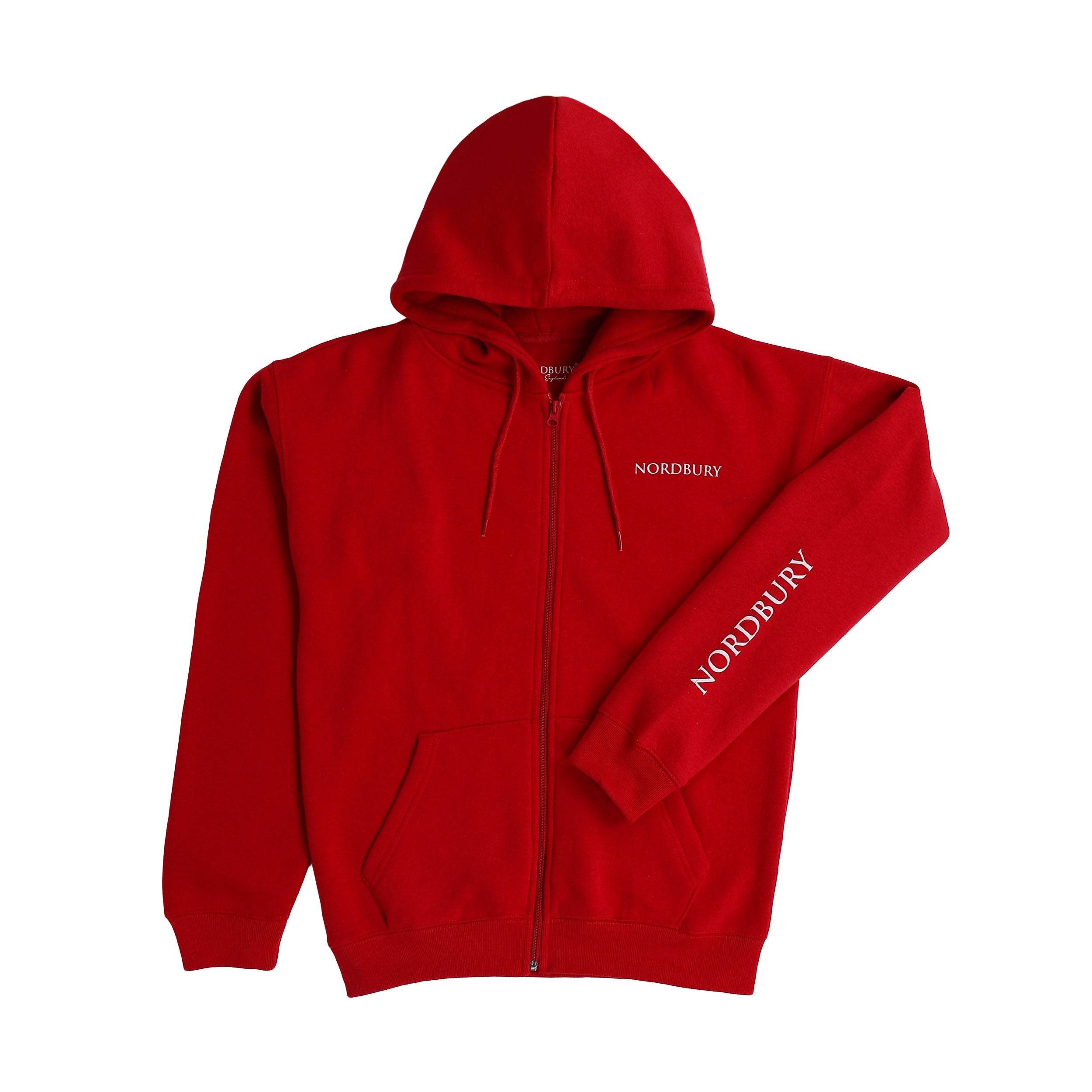 Women Zip Up Hoodie - Chilli Red