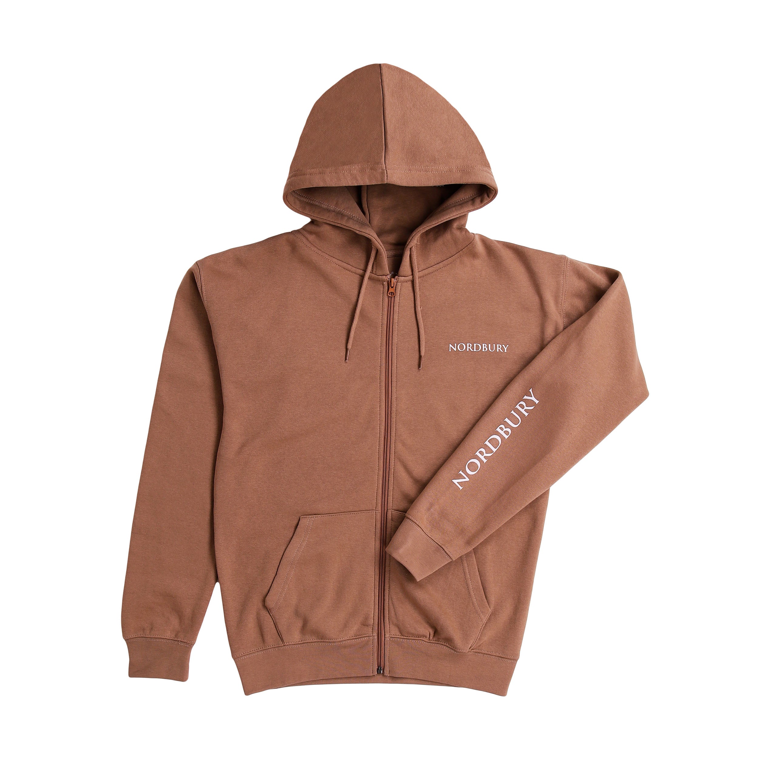 Women Zip Up Hoodie - Mocha