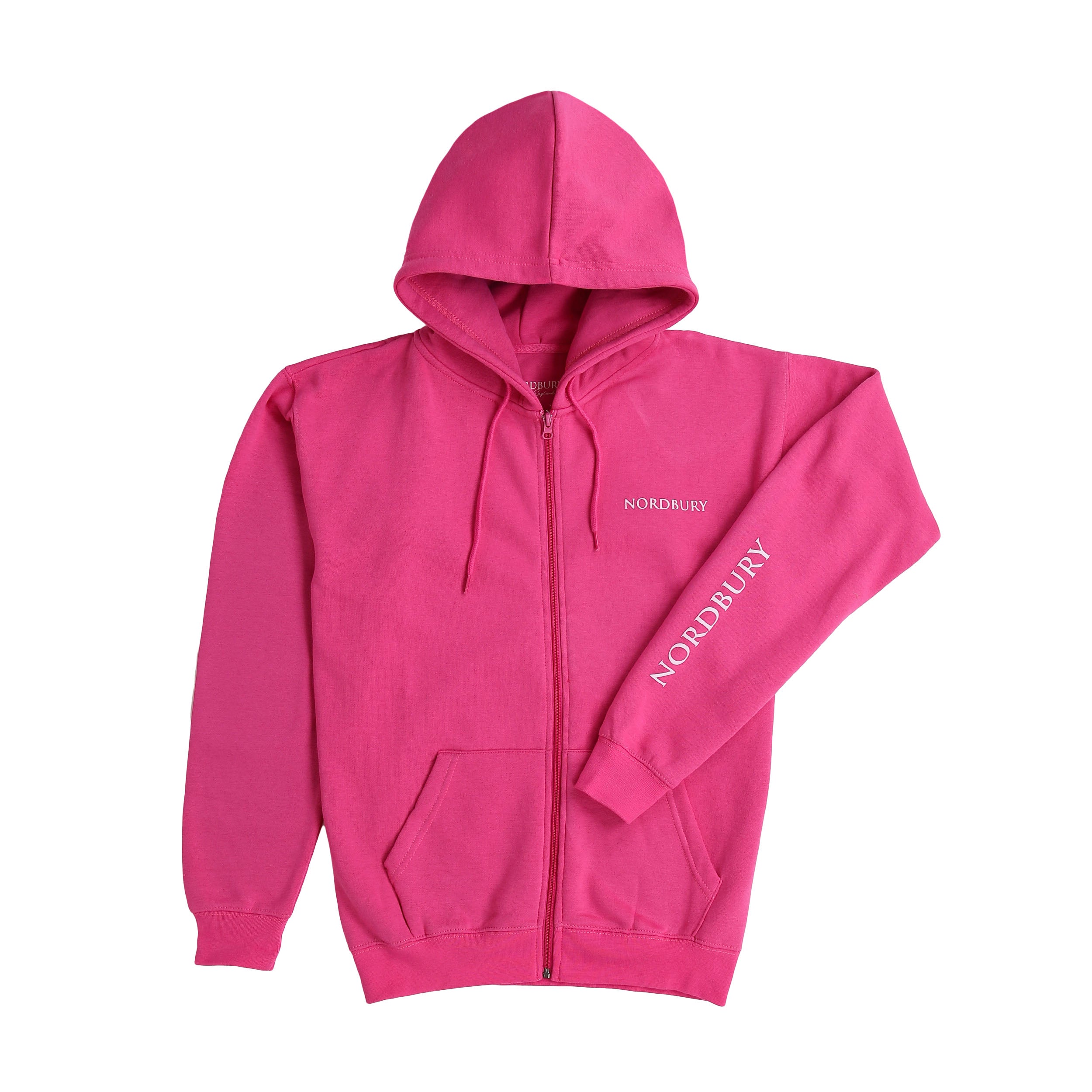 Women Zip Up Hoodie - Fuchsia