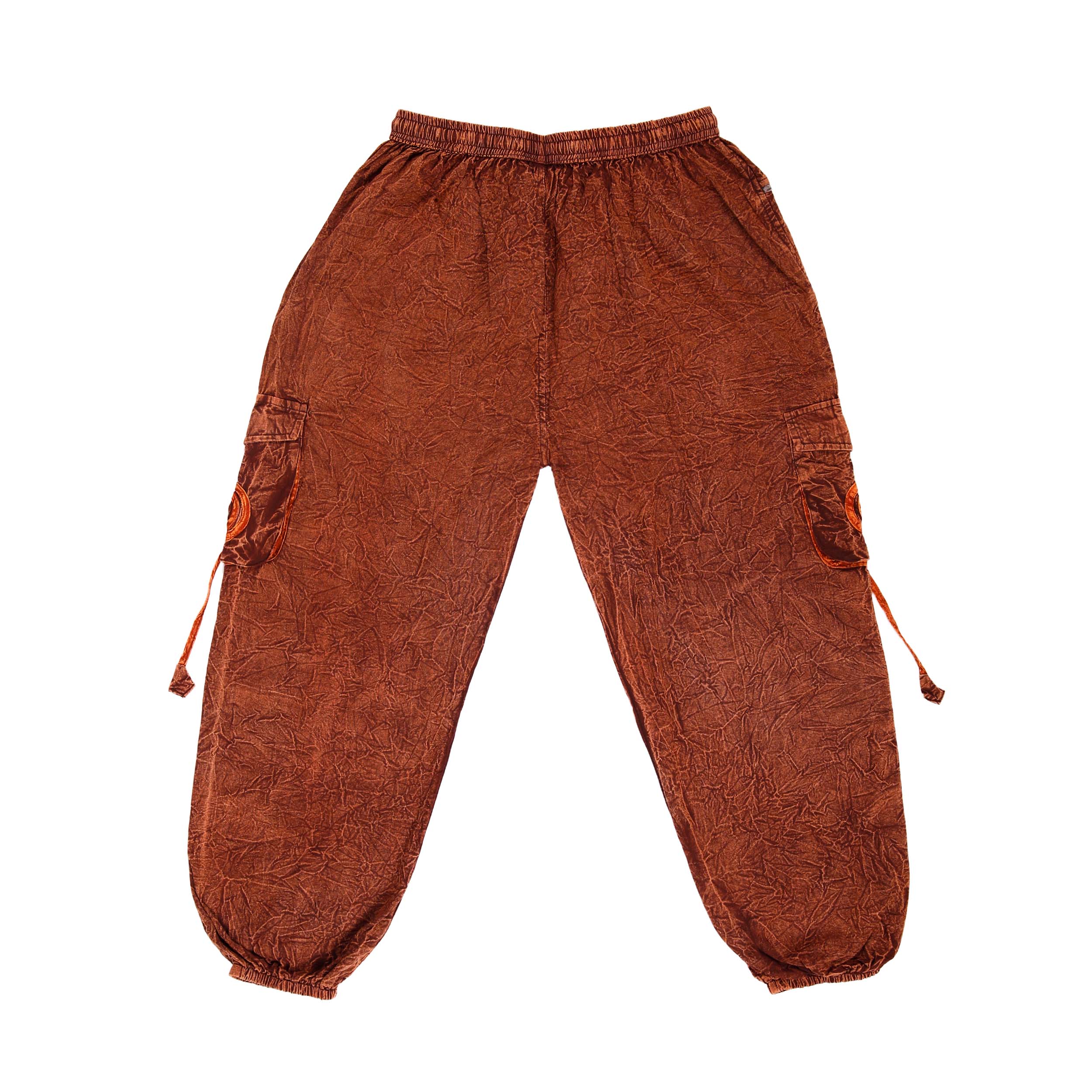 Hippie Baggy Harem Trousers - Coffee Brown