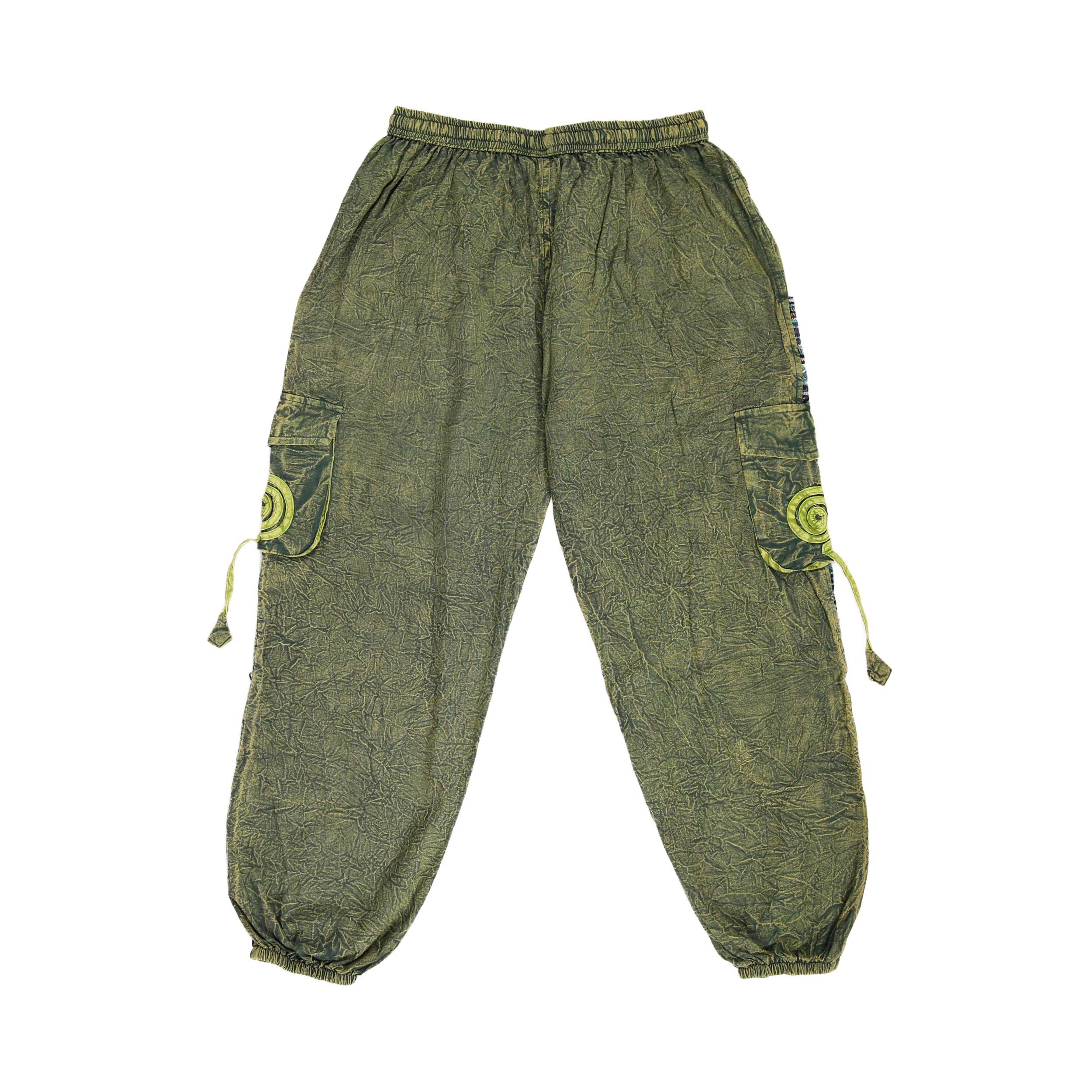 Hippie Baggy Harem Trousers - Khaki