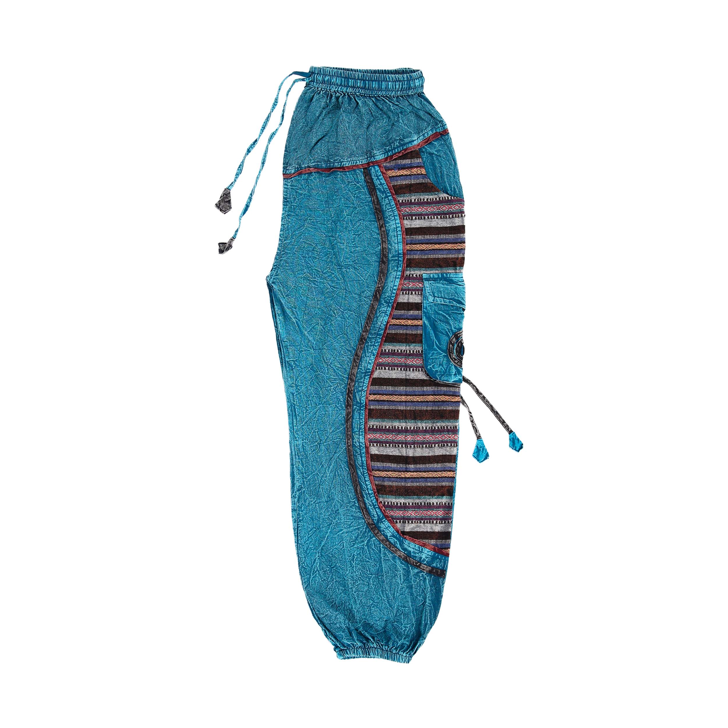 Hippie Baggy Harem Trousers - Turquoise