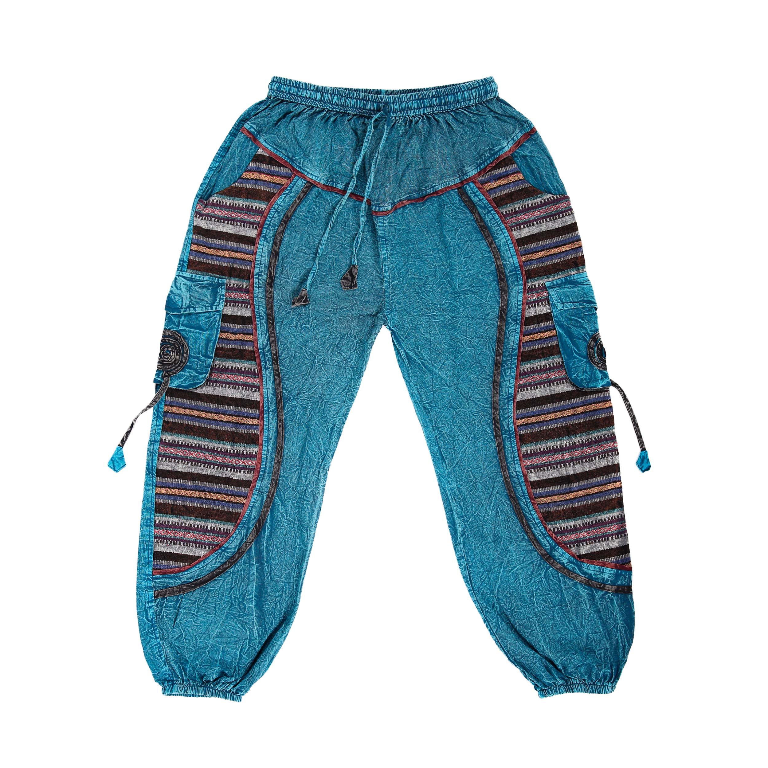 Hippie Baggy Harem Trousers - Turquoise