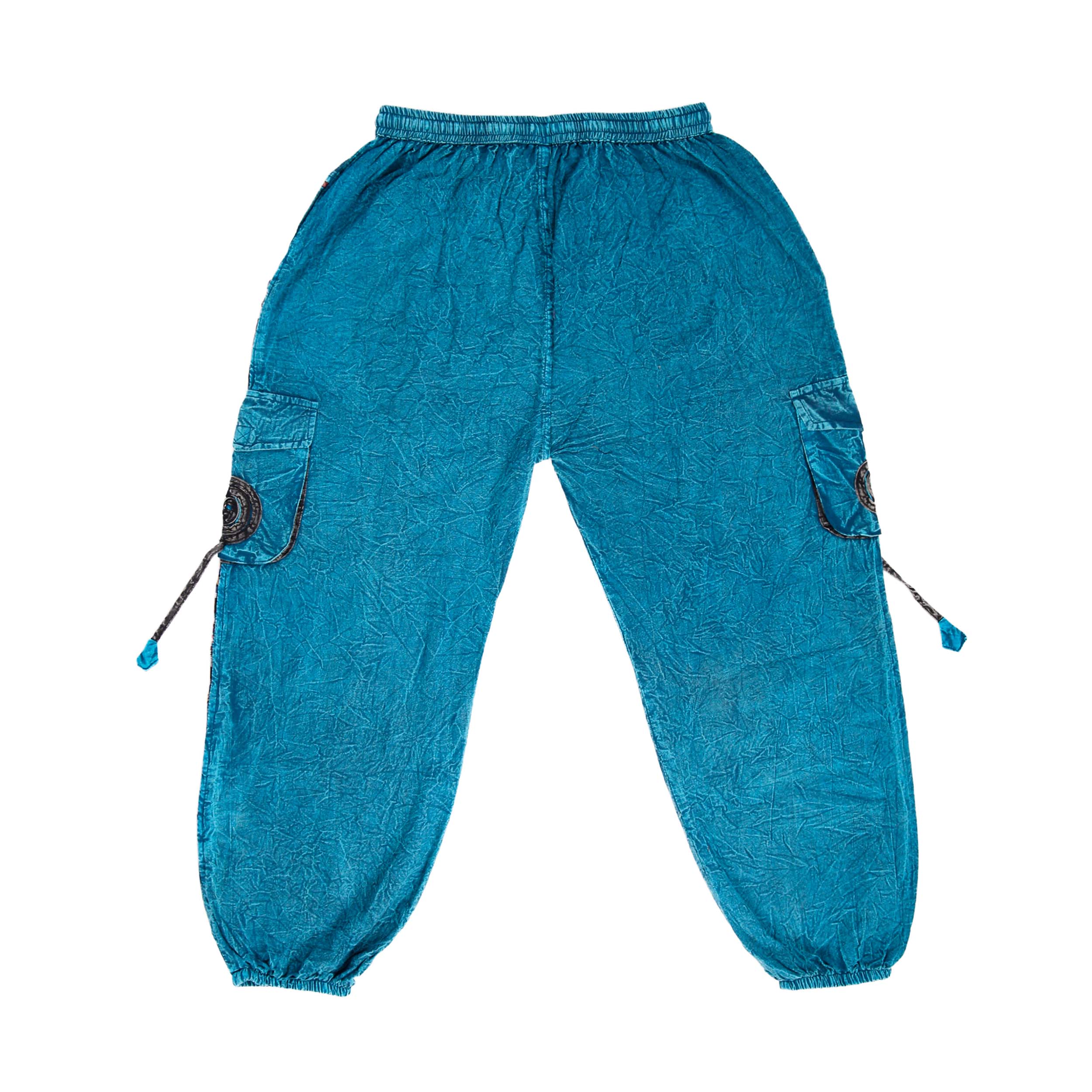 Hippie Baggy Harem Trousers - Turquoise