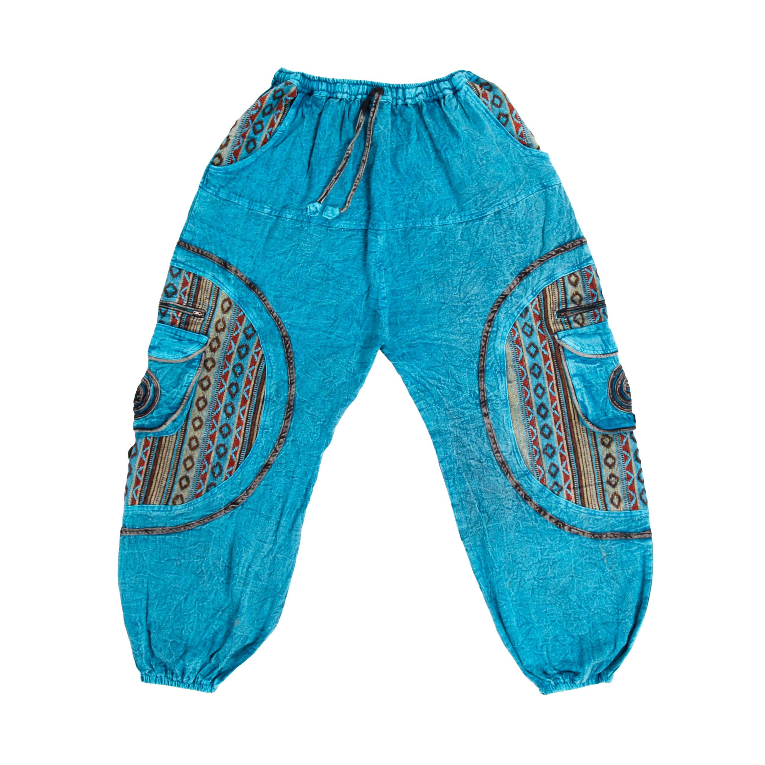 Hippie Harem Trousers - Turquoise