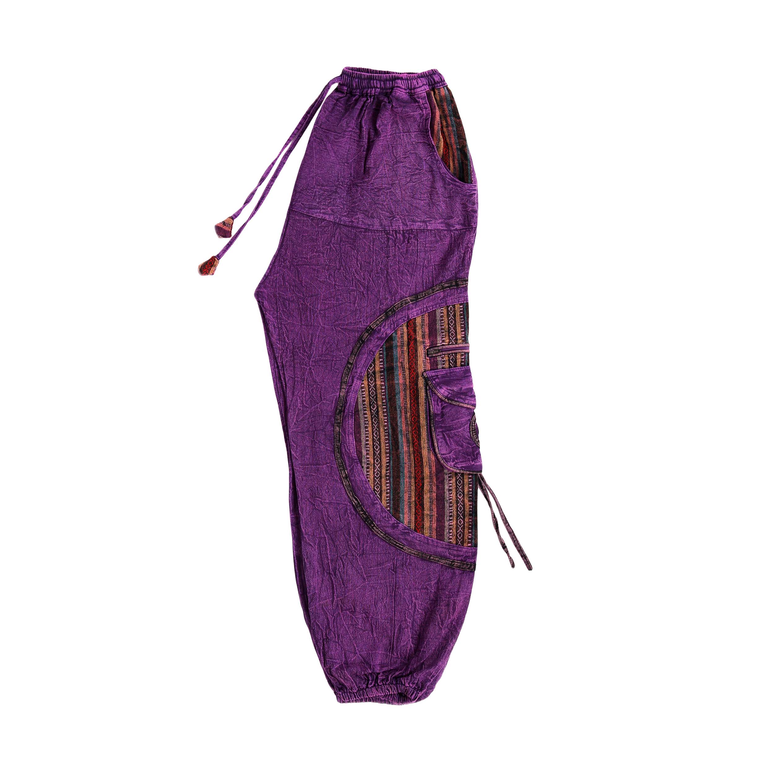 Hippie Harem Trousers - Magenta