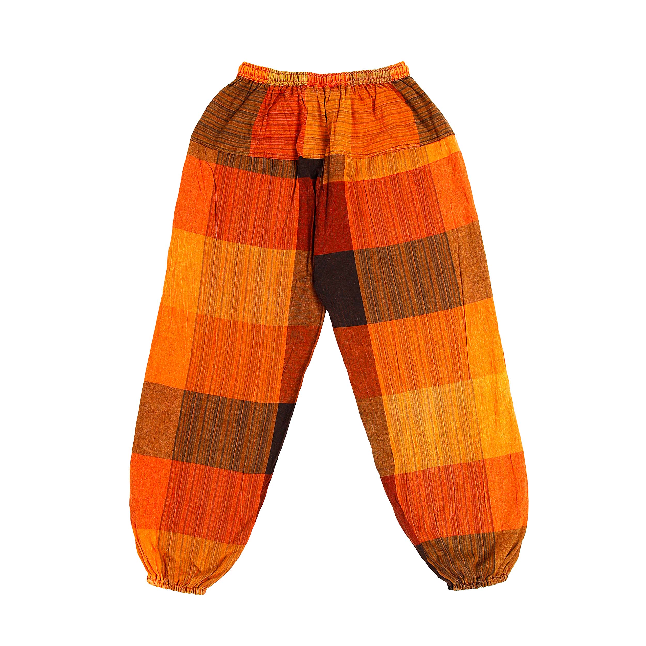 Harem Ghari Trousers - Orange Patch