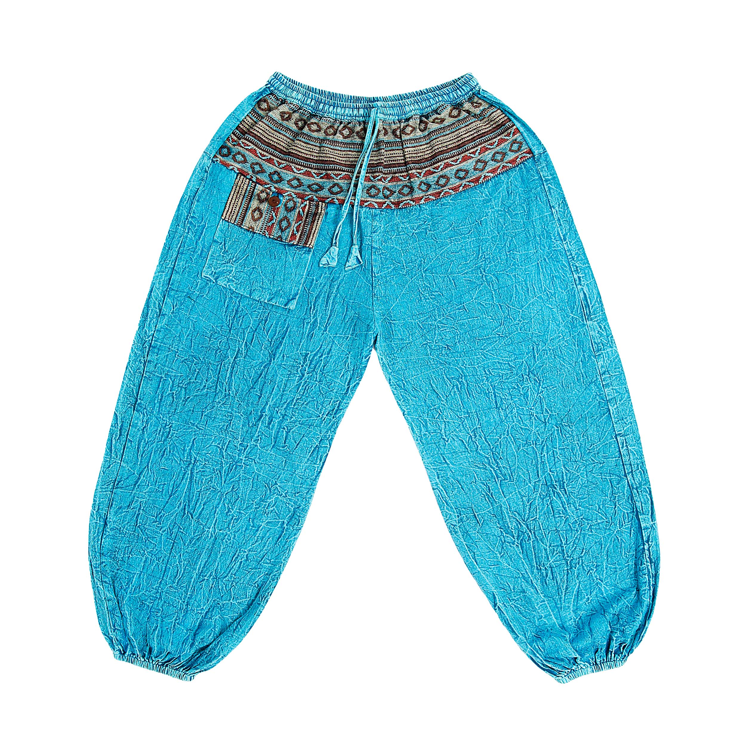 Harem Ghari Trousers - Turquoise