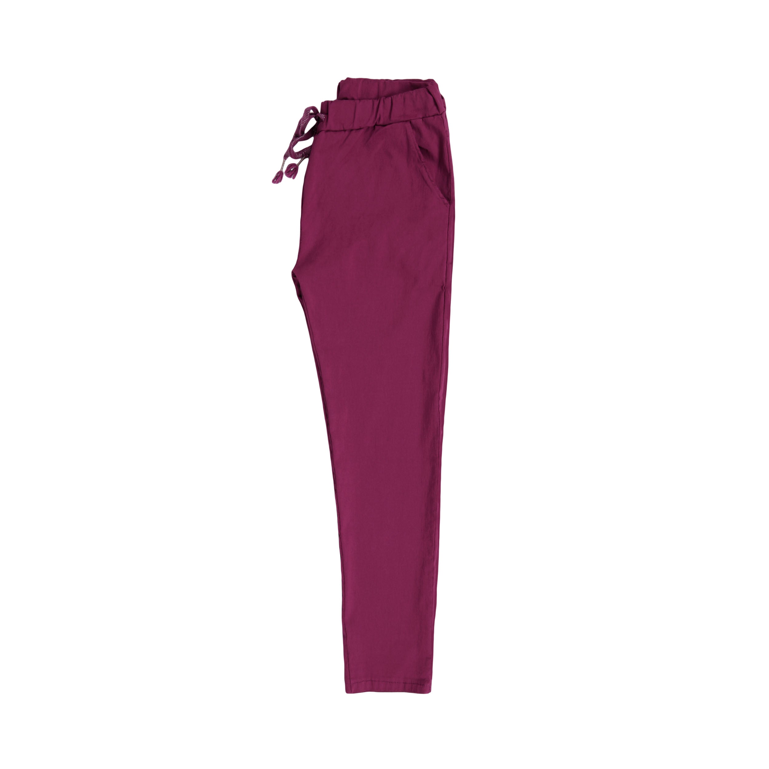 Magic Pants Plain Back Pockets - Plum