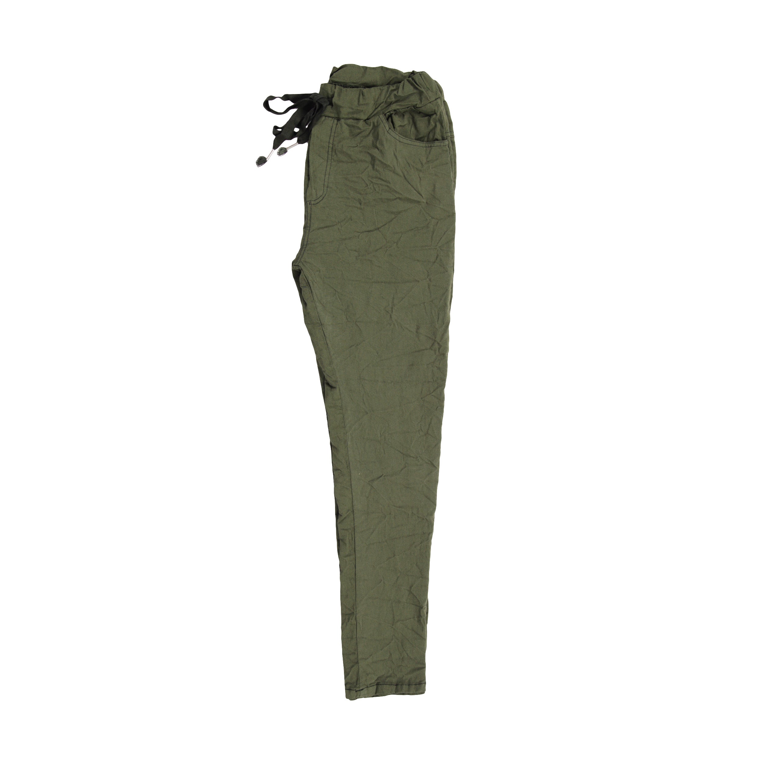 Magic Pants Crushed Back Pockets - Khaki