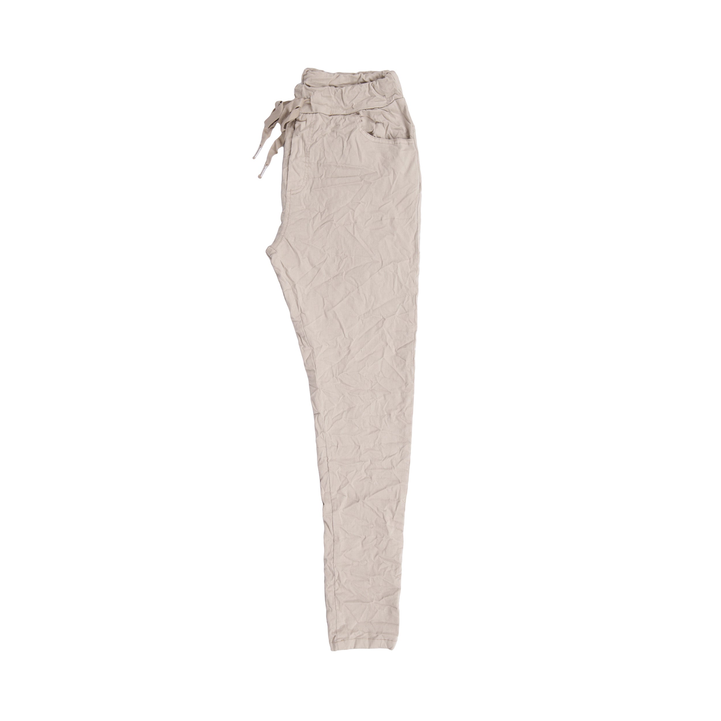 Magic Pants Crushed Back Pockets - Beige