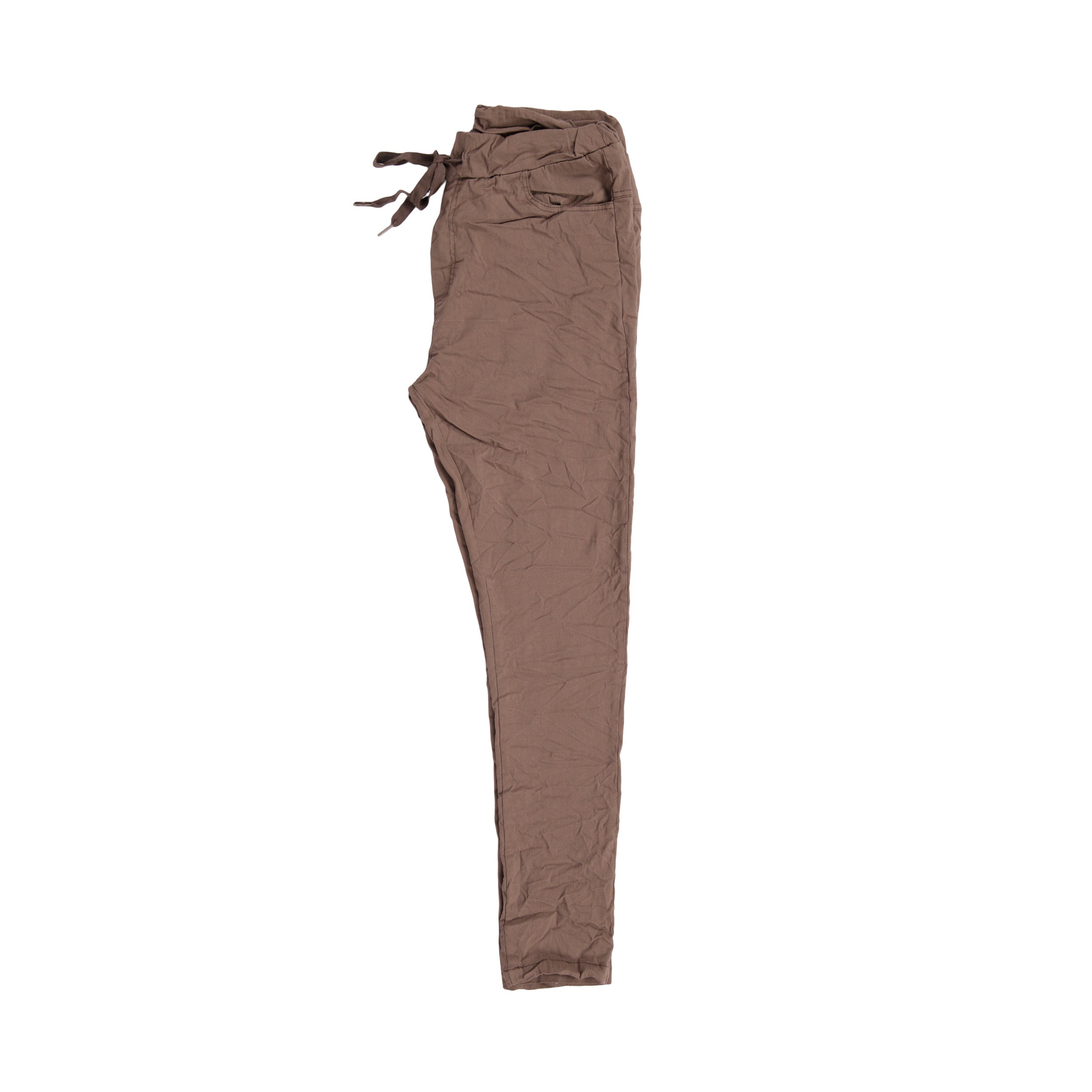 Magic Pants Crushed Back Pockets - Coffee Brown