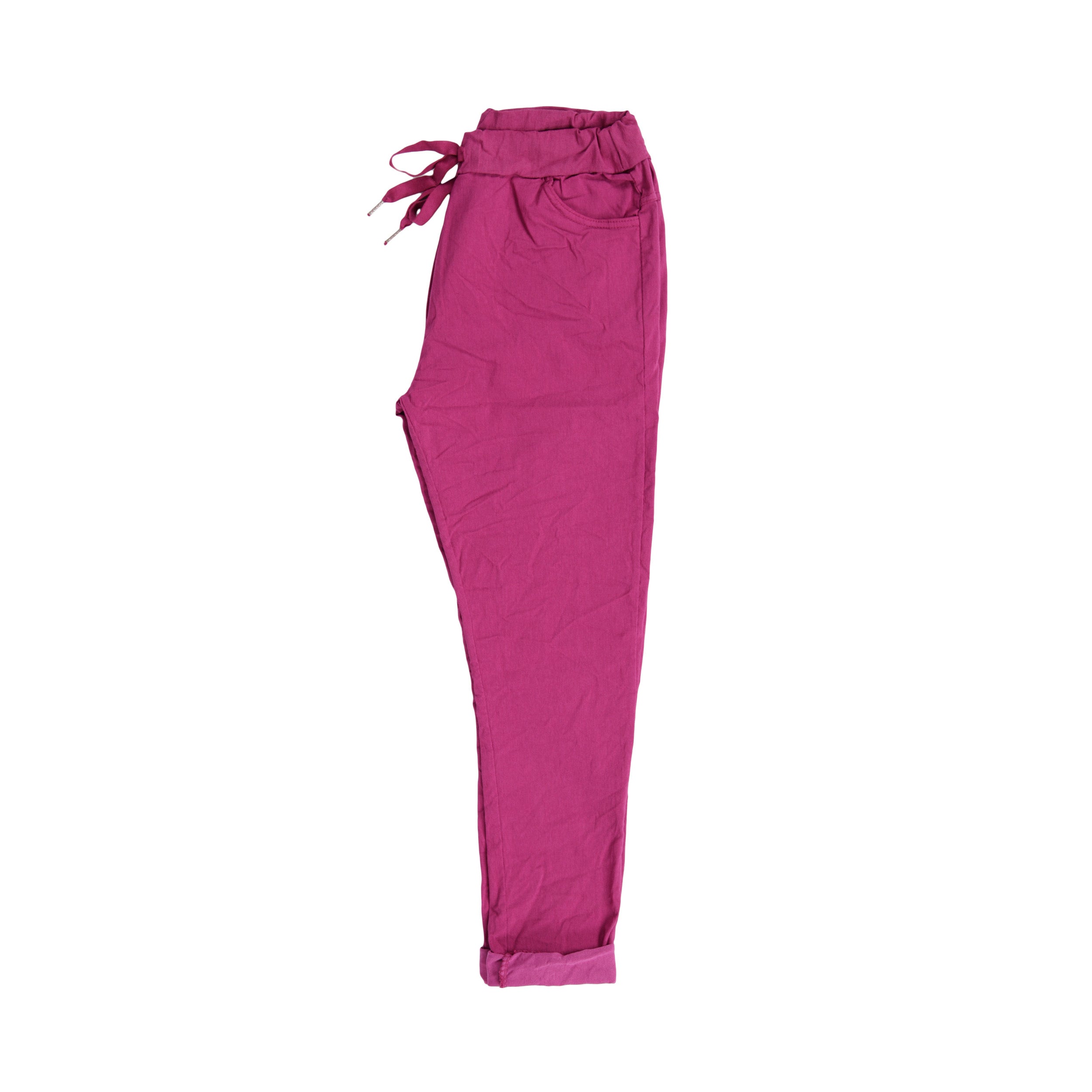 Magic Pants Crushed Back Pockets - Fuchsia