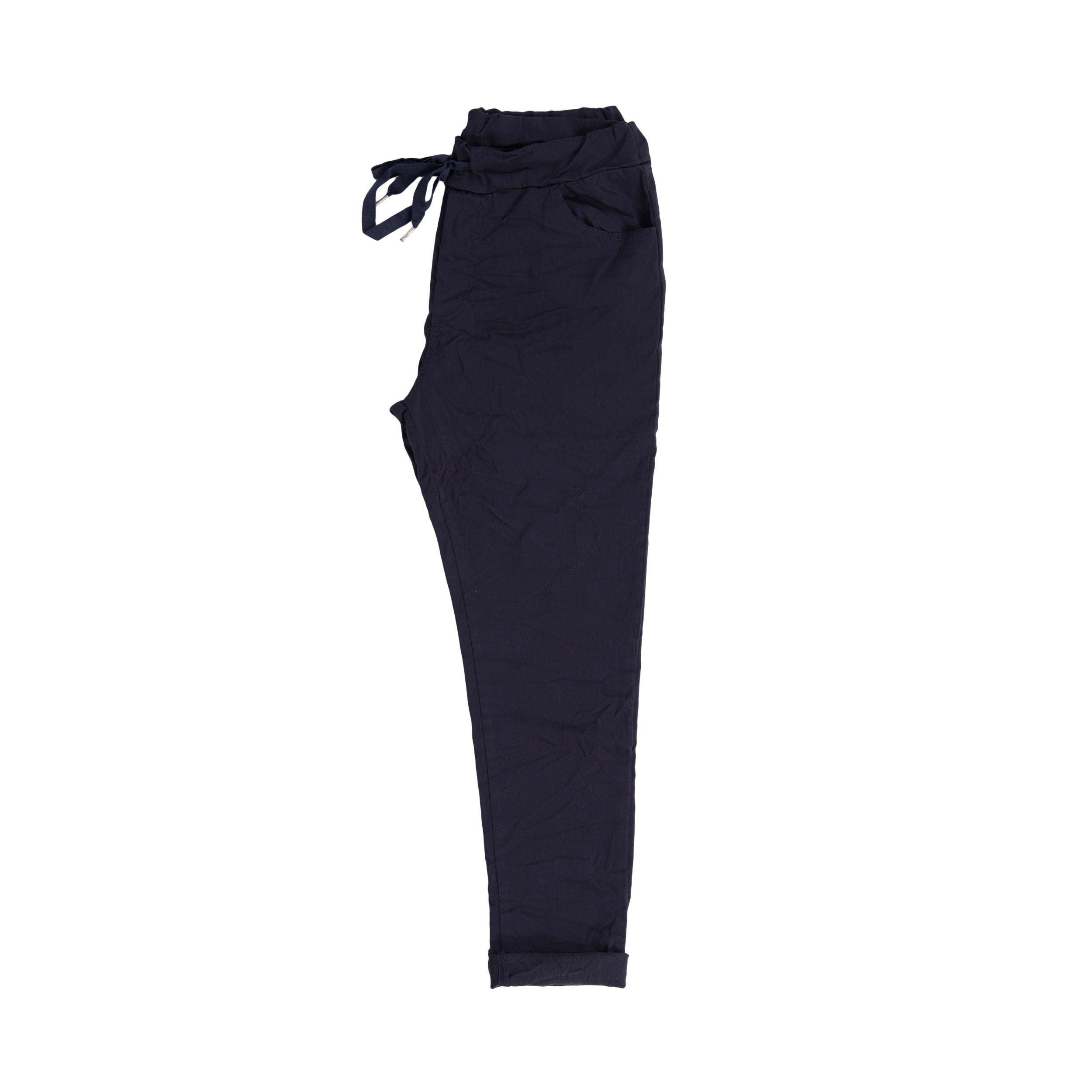 Magic Pants Crushed Back Pockets - Navy