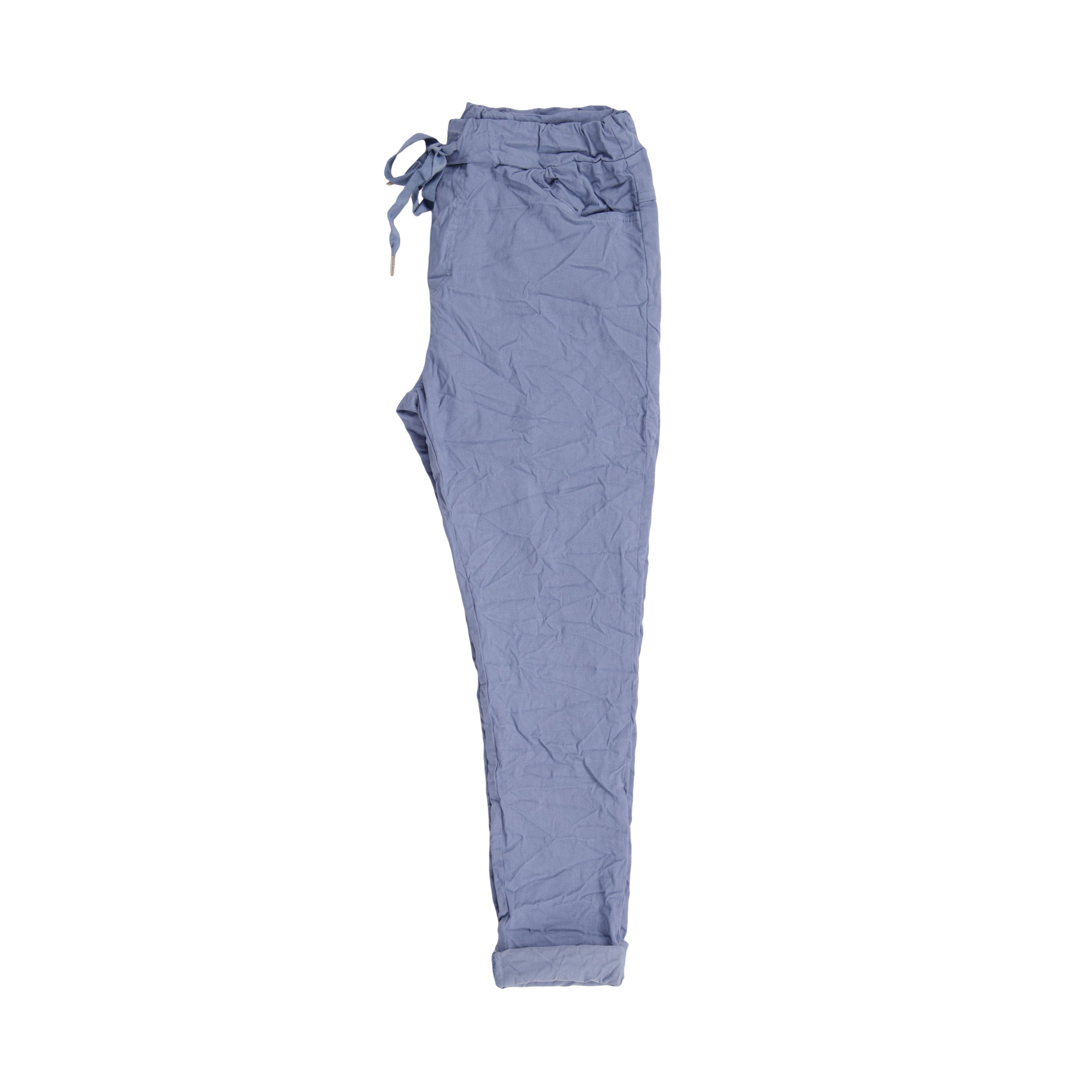 Magic Pants Crushed Back Pockets - Denim Blue