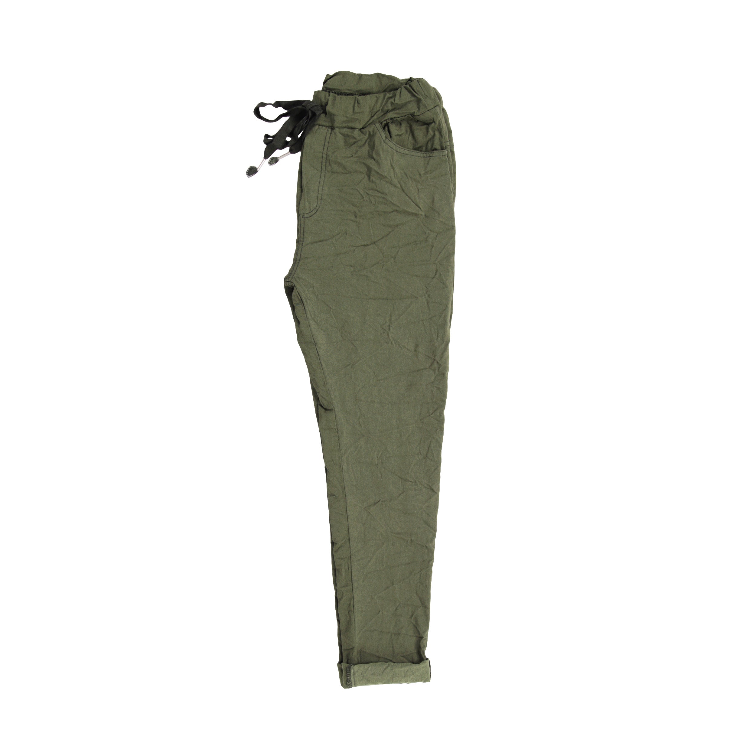 Magic Pants Crushed Back Pockets - Khaki