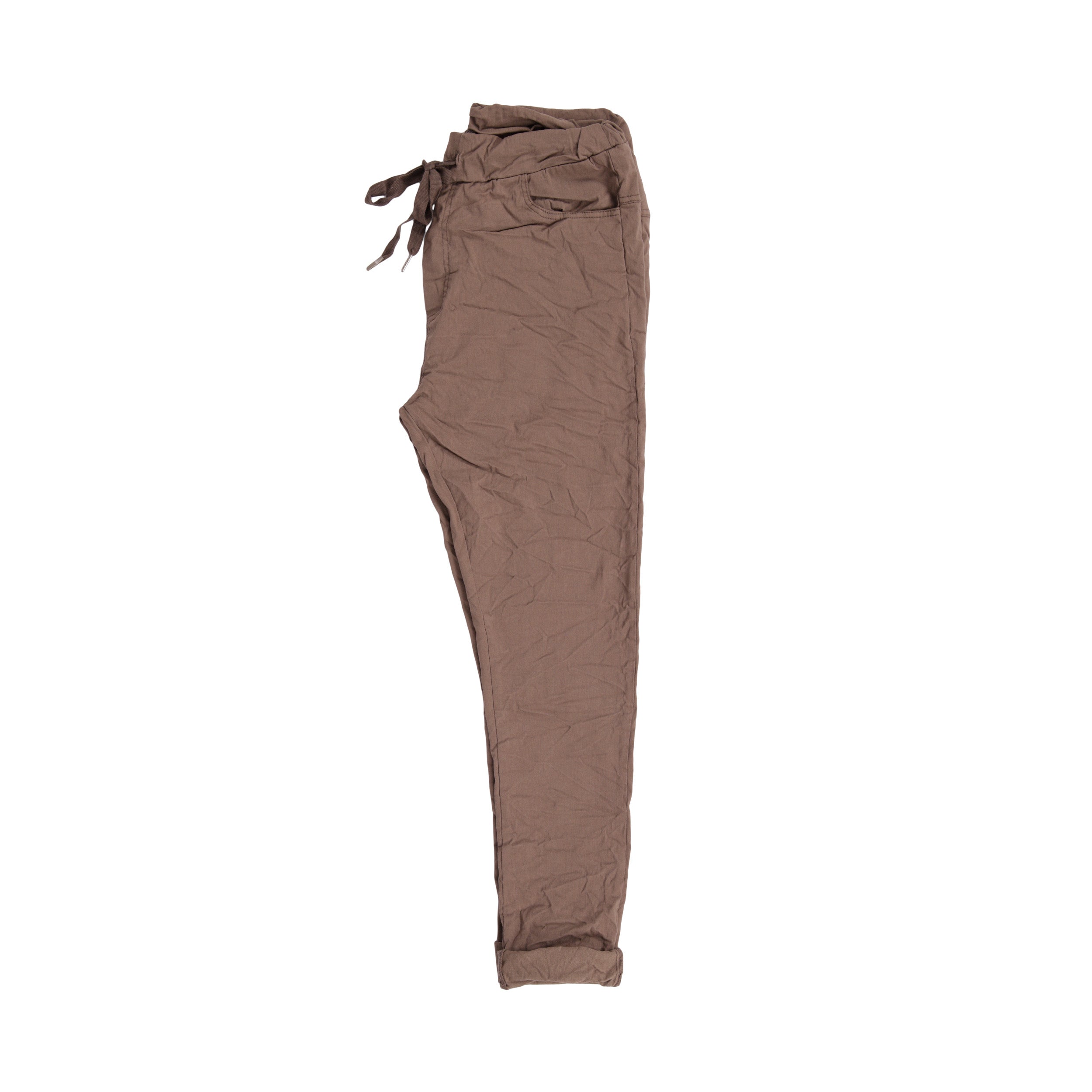 Magic Pants Crushed Back Pockets - Coffee Brown