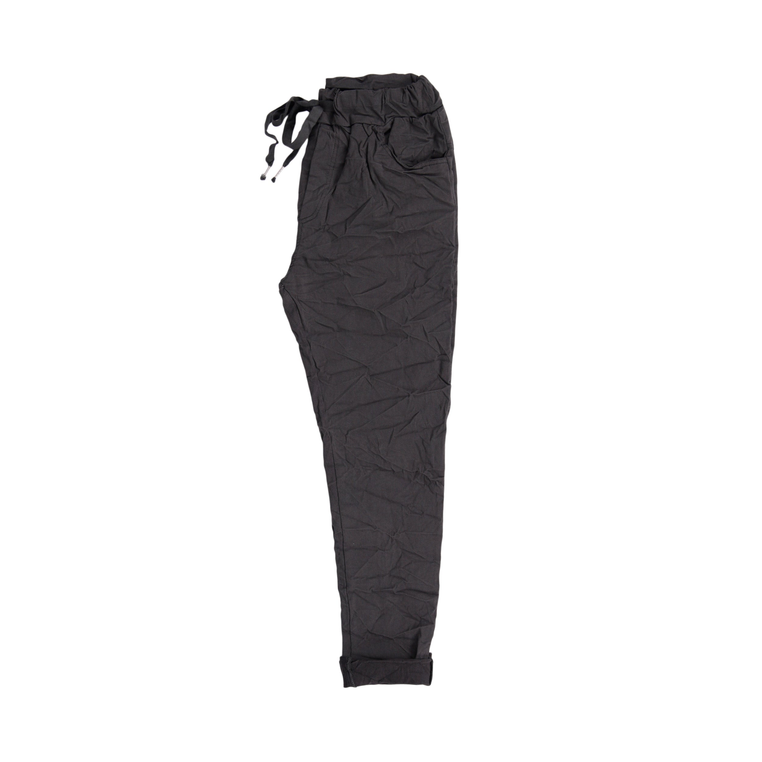 Magic Pants Crushed Back Pockets - Charcoal