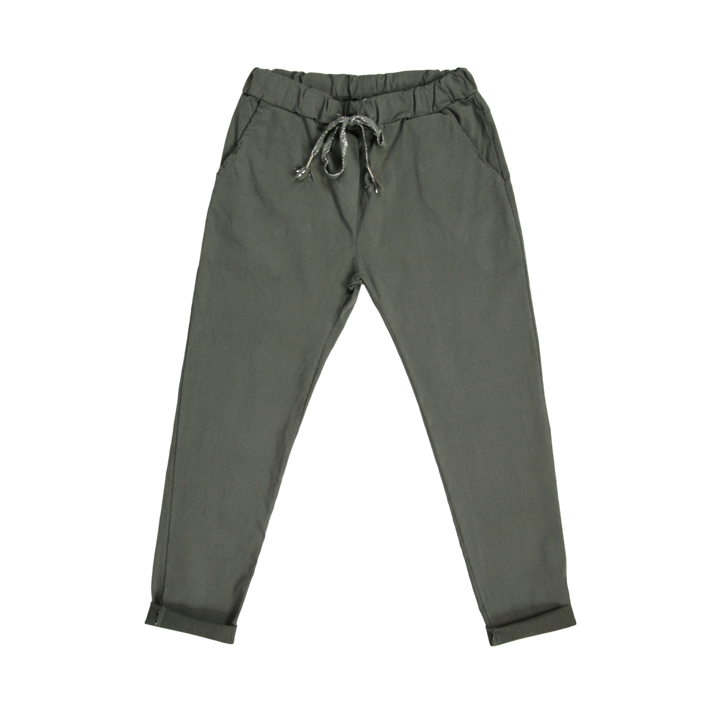 Magic Pants Plain Back Pockets - Khaki