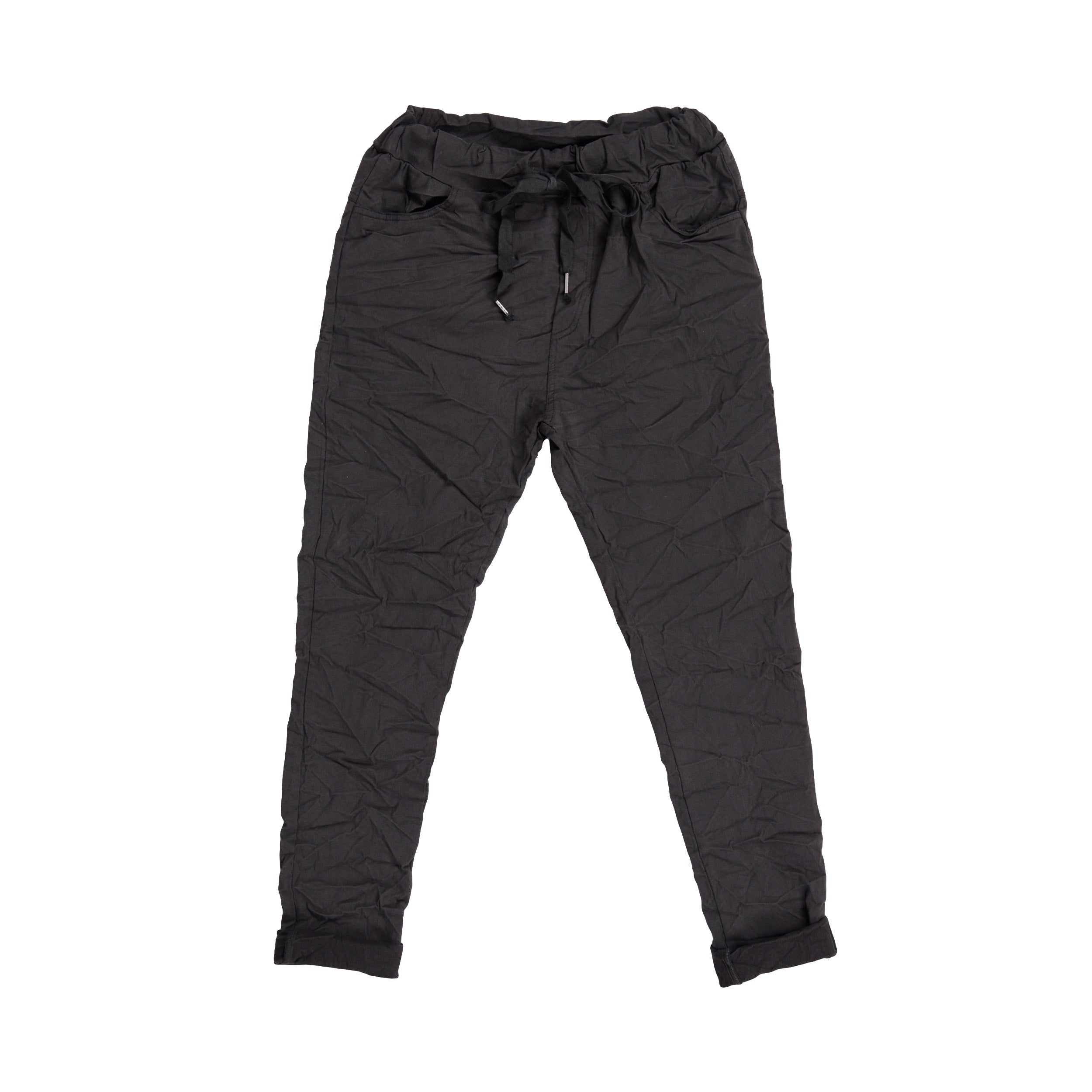 Magic Pants Crushed Back Pockets - Charcoal