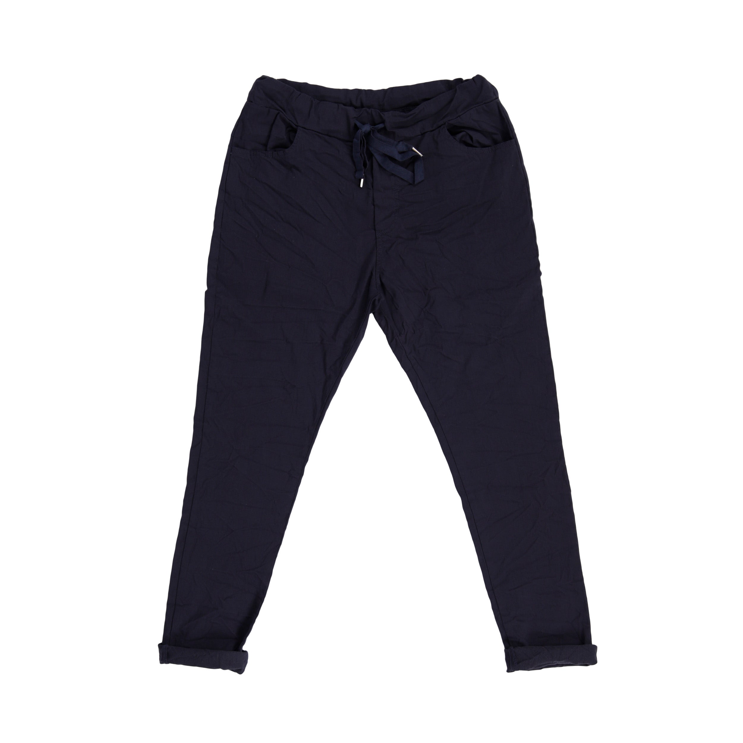 Magic Pants Crushed Back Pockets - Navy