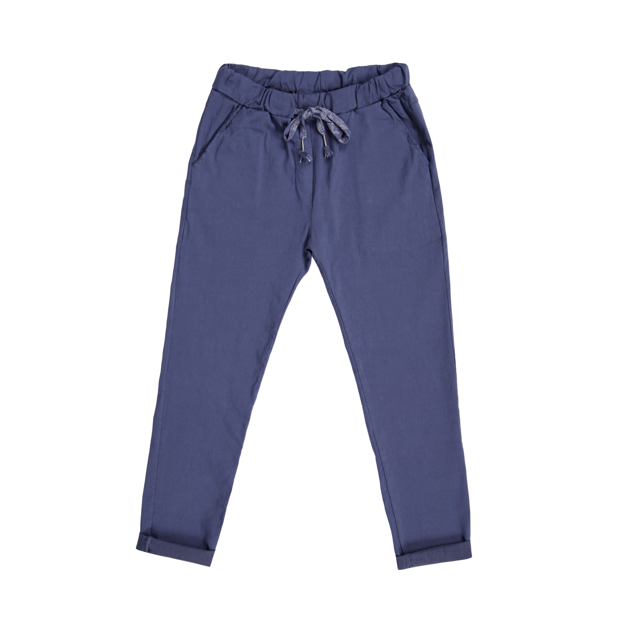 Magic Pants Plain Back Pockets - Denim Blue