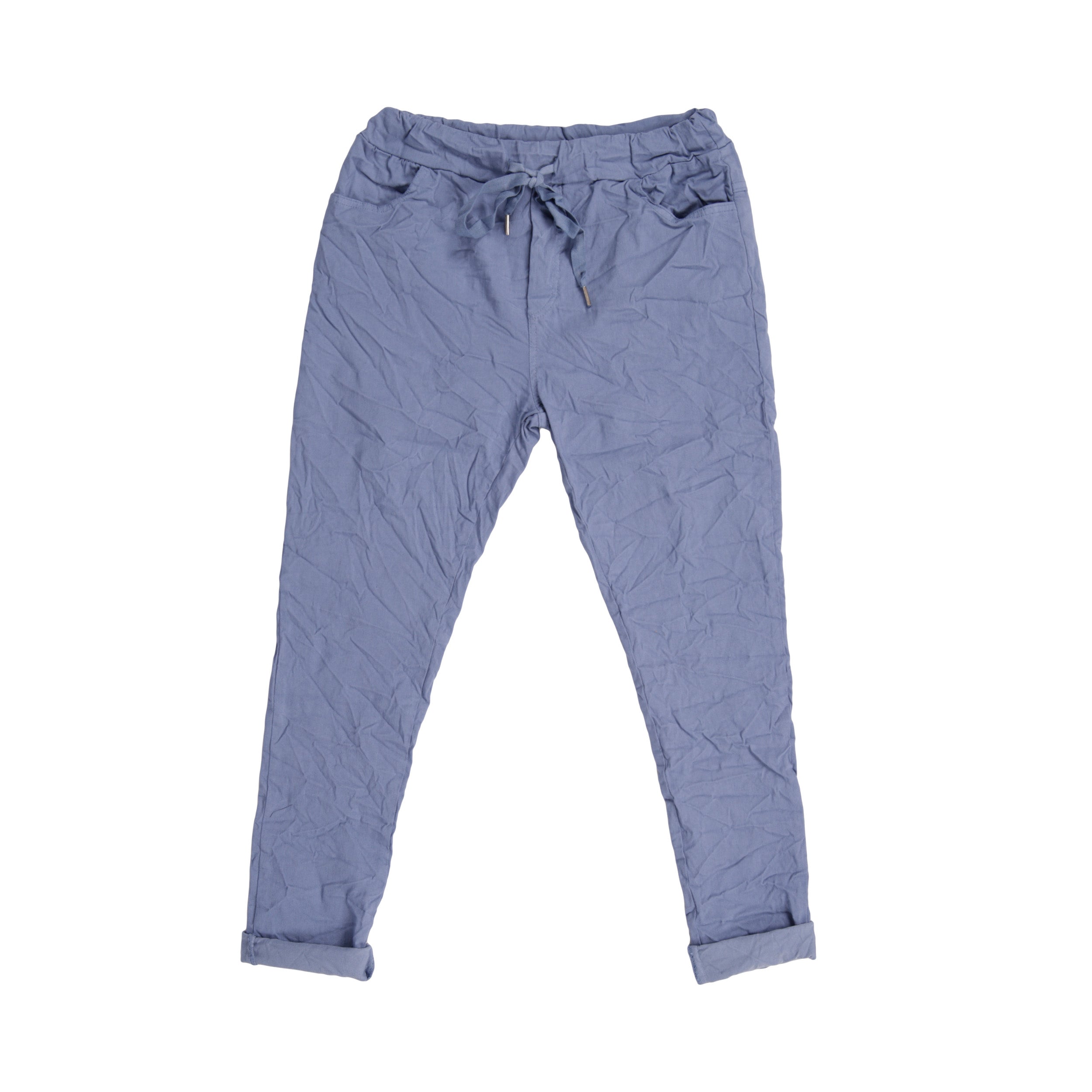 Magic Pants Crushed Back Pockets - Denim Blue