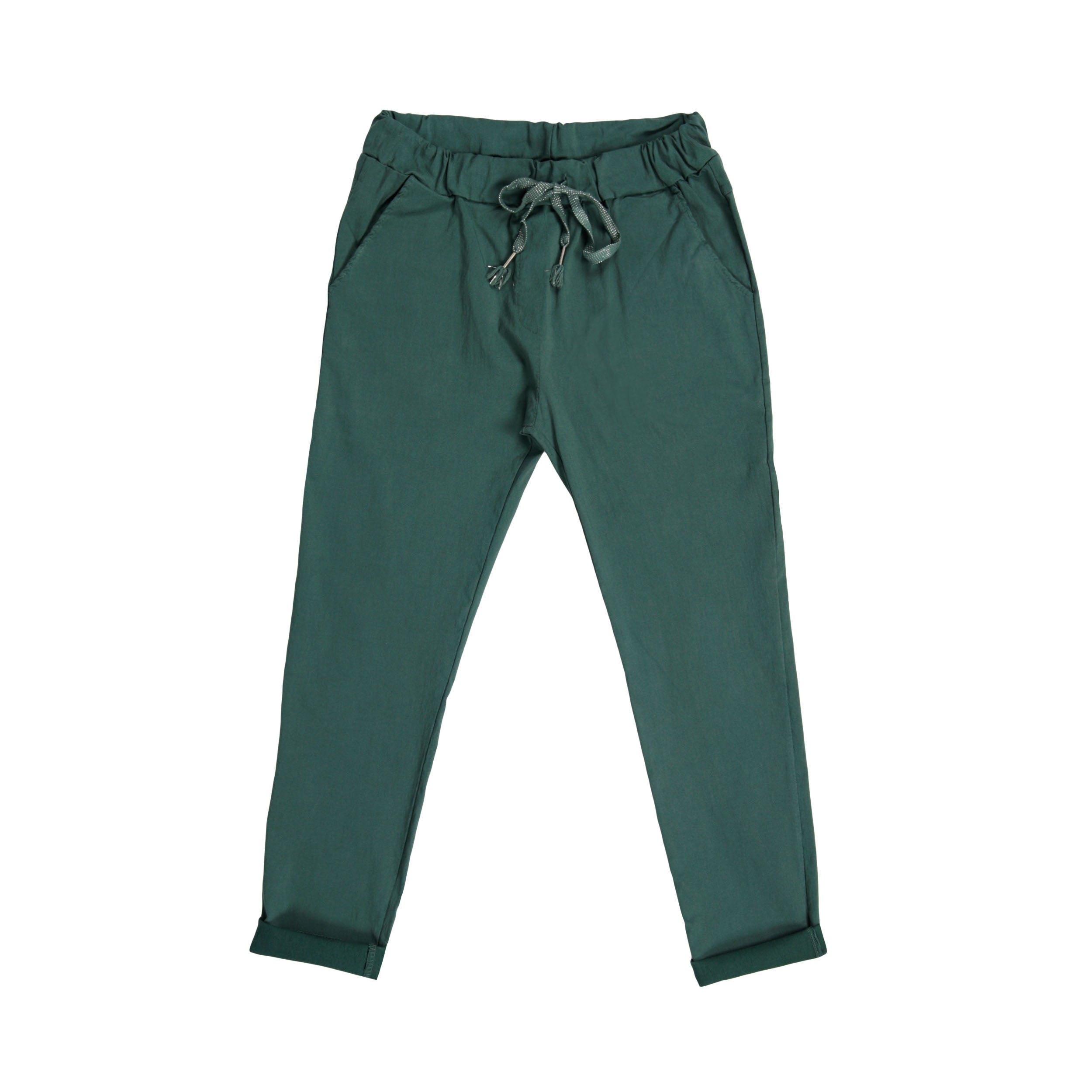 Magic Pants Plain Back Pockets - Hunter Green