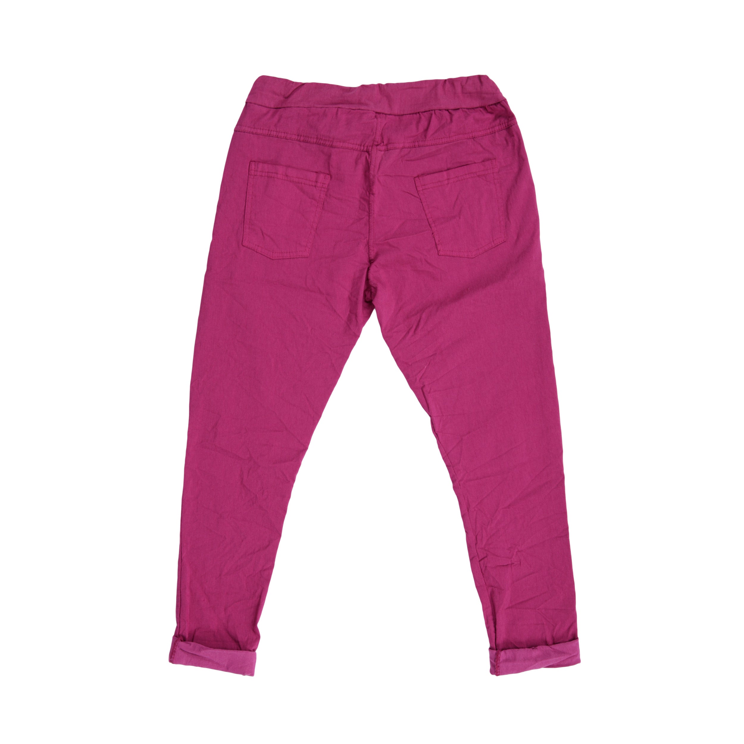 Magic Pants Crushed Back Pockets - Fuchsia