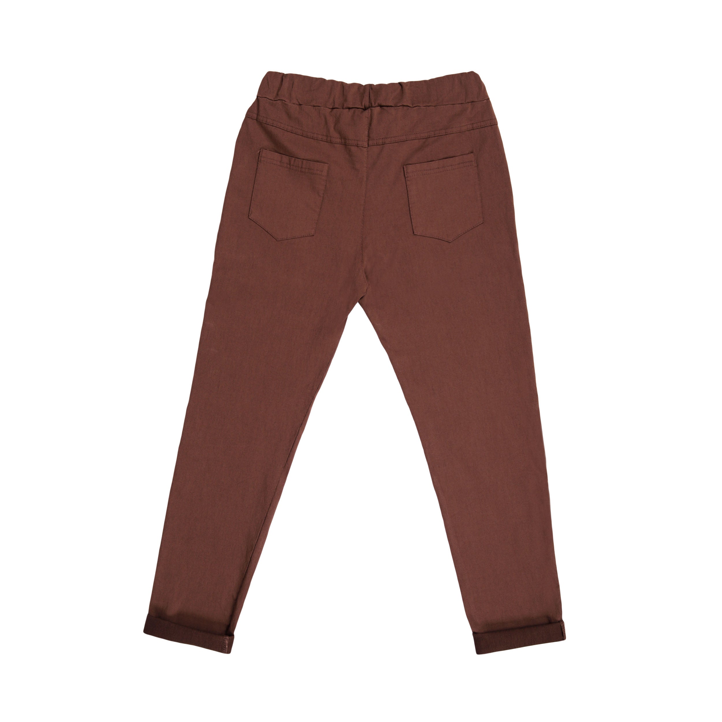 Magic Pants Plain Back Pockets - Coffee Brown