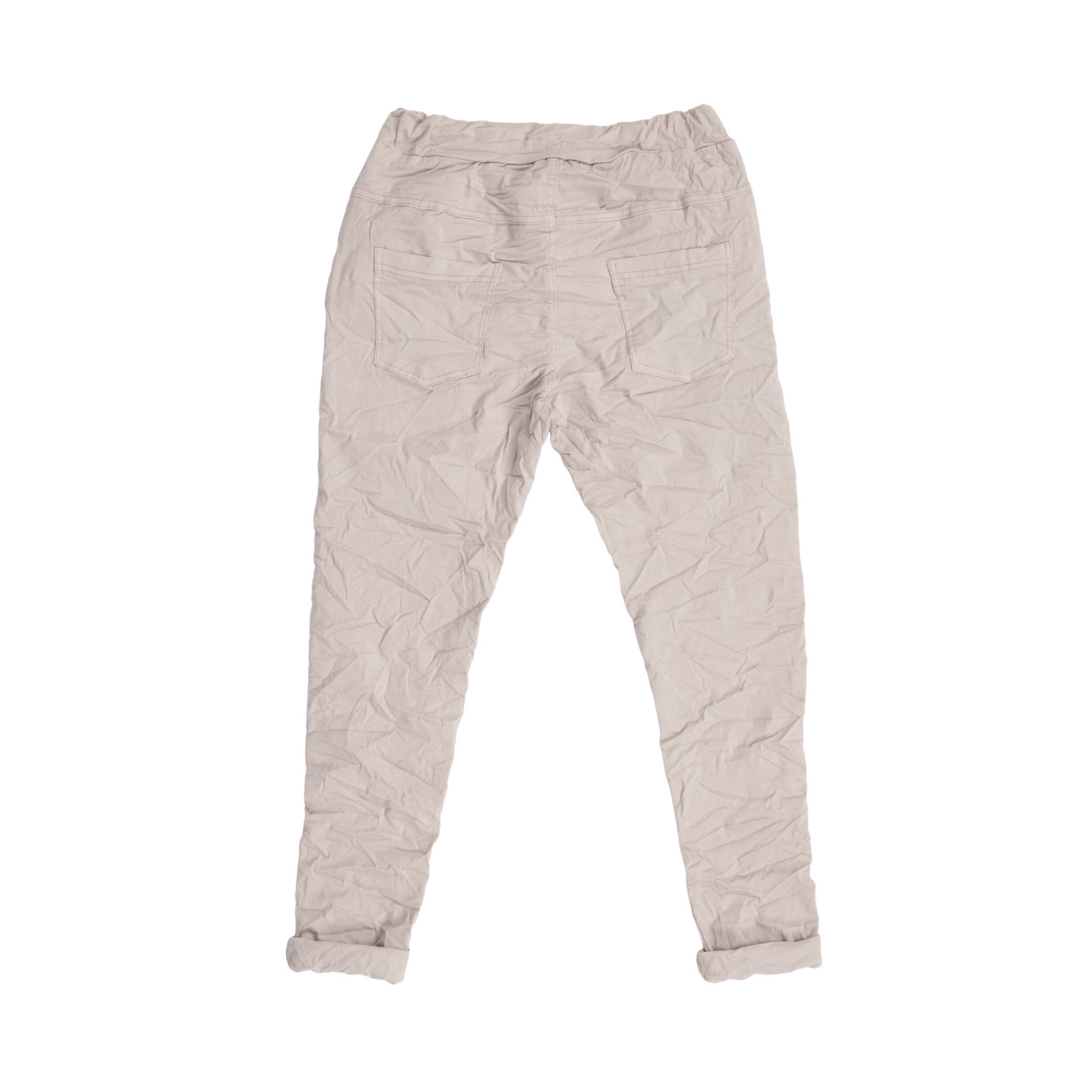 Magic Pants Crushed Back Pockets - Beige