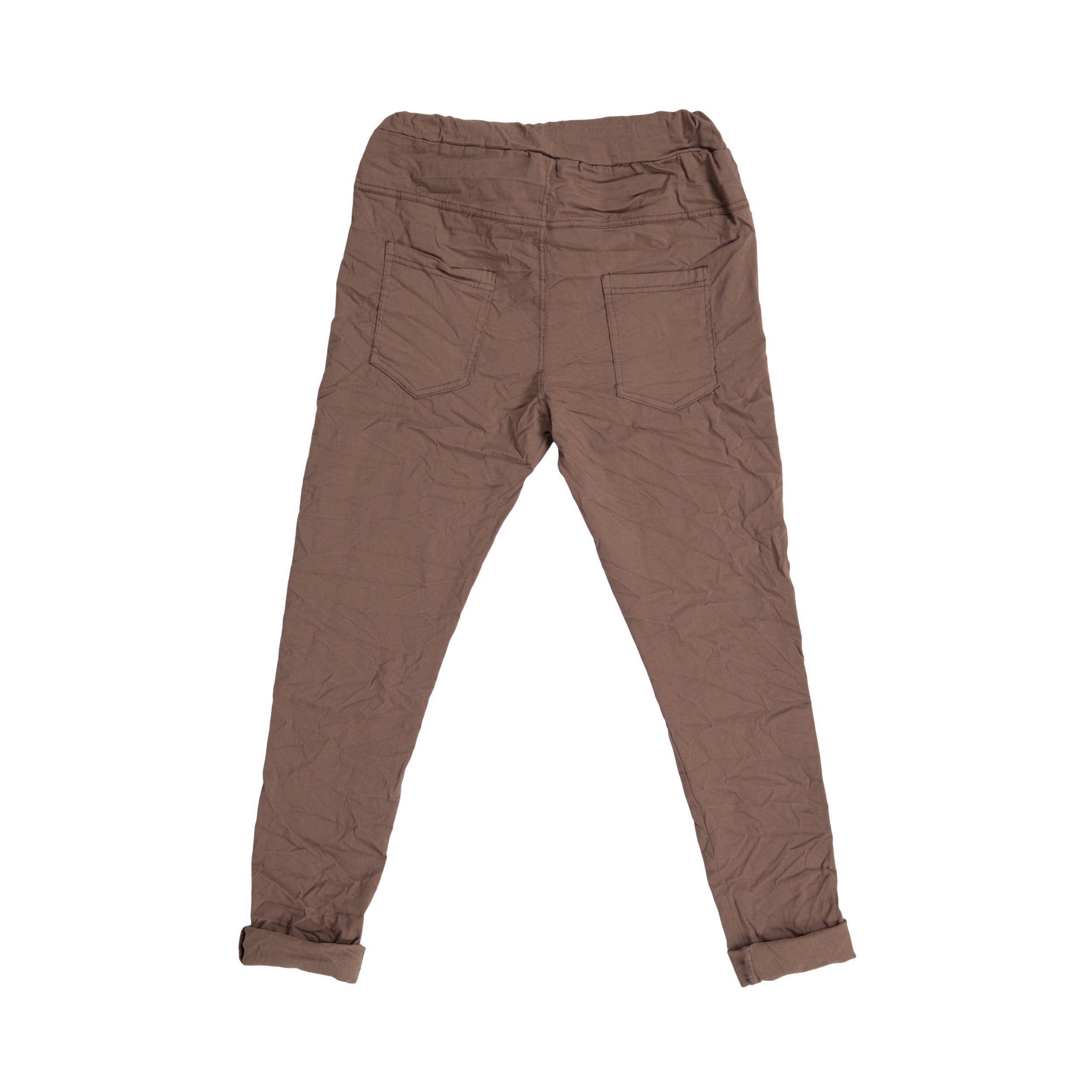 Magic Pants Crushed Back Pockets - Coffee Brown