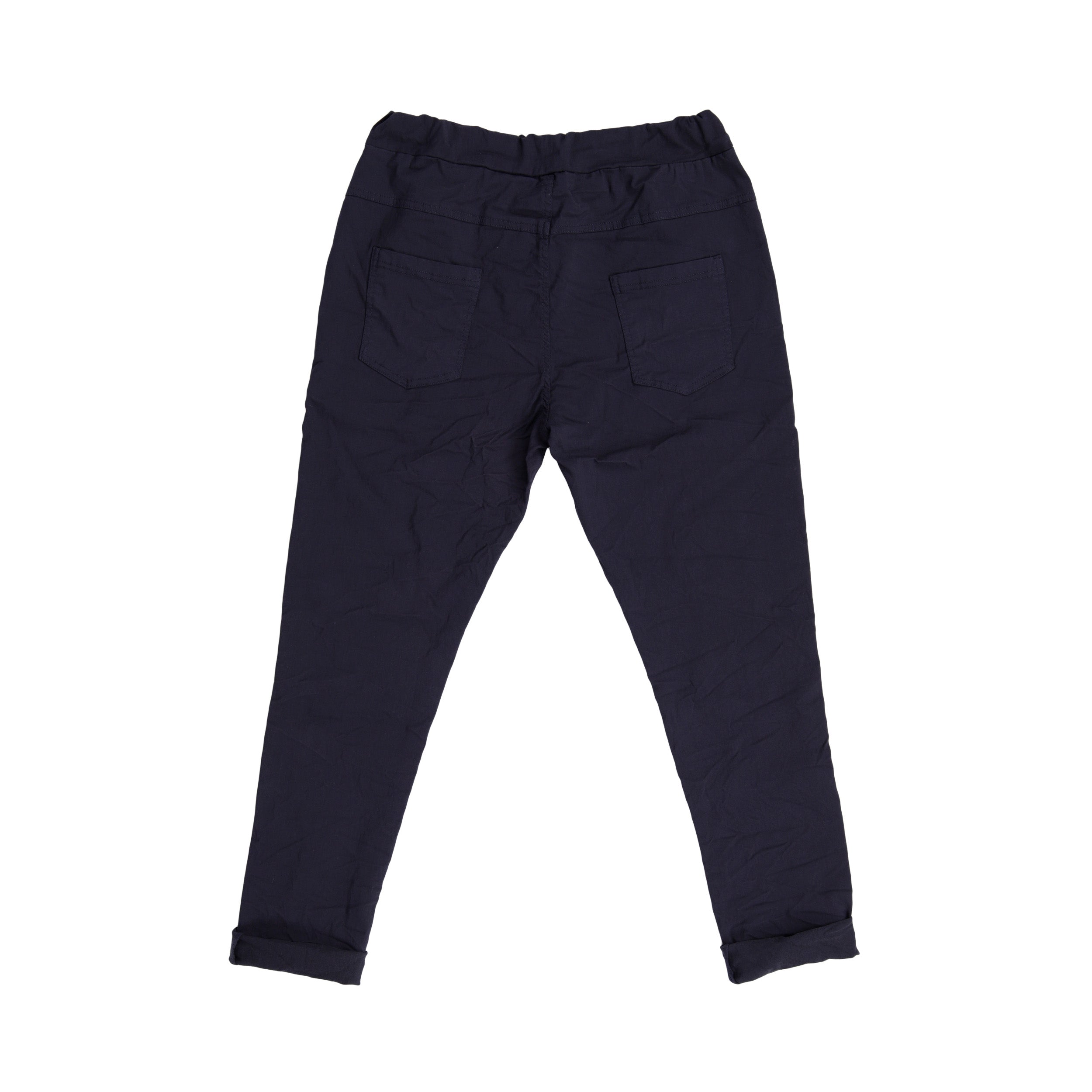 Magic Pants Crushed Back Pockets - Navy