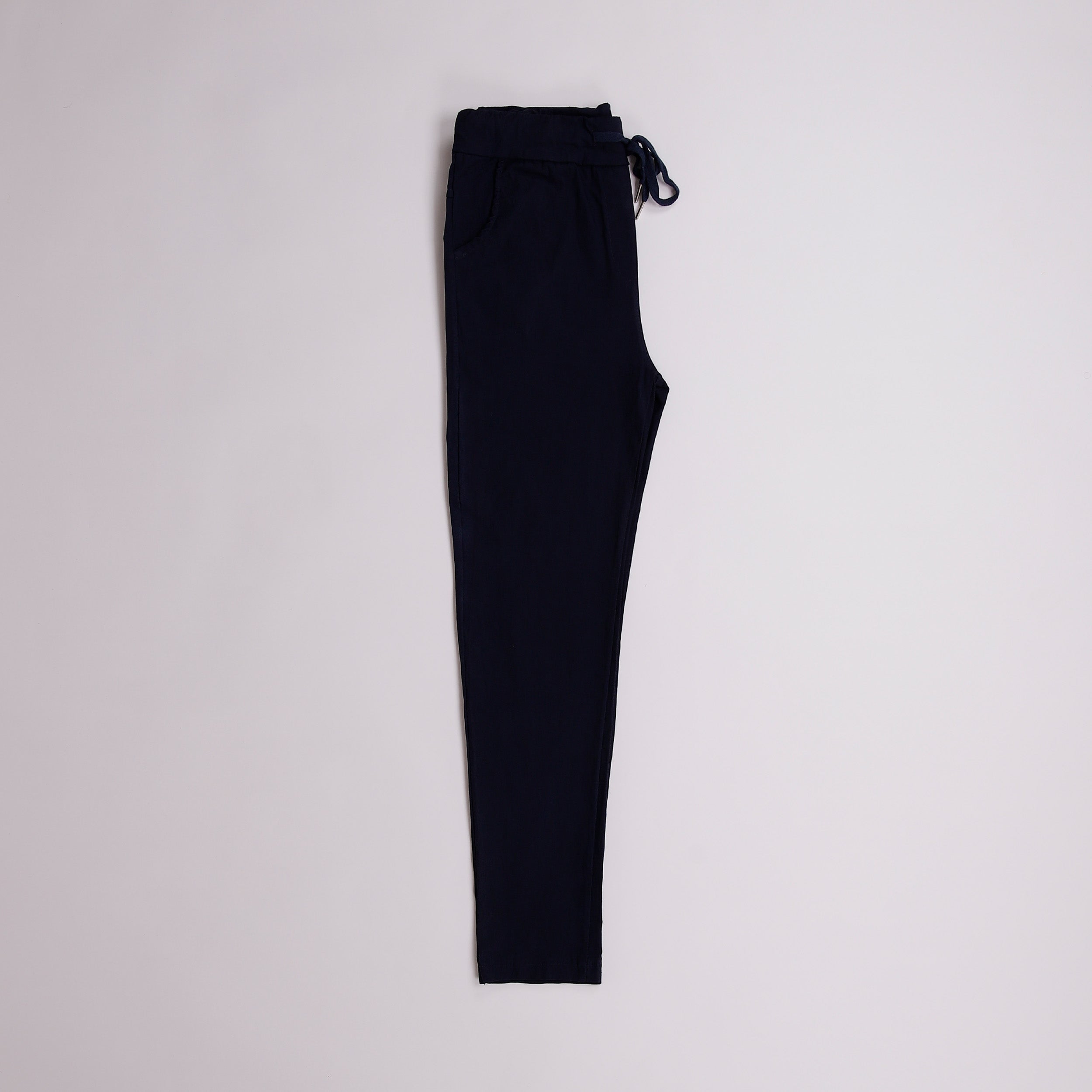 Plain Magic Stretch Trousers - Navy