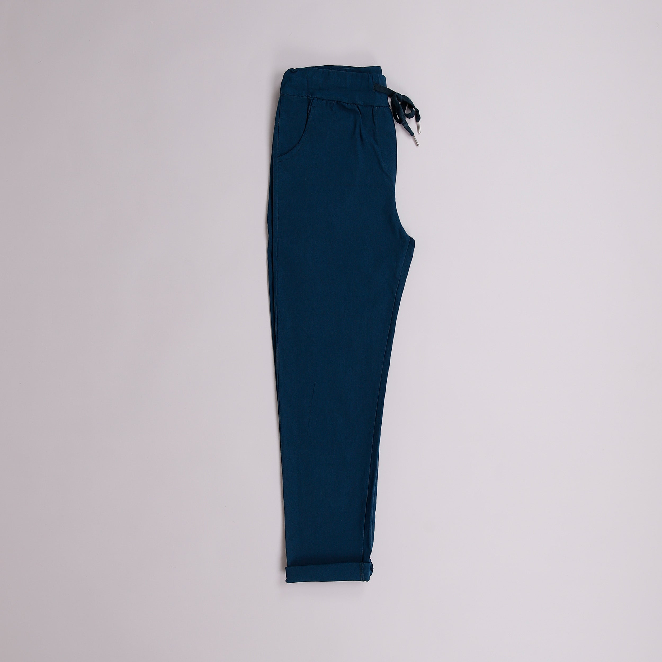 Plain Magic Stretch Trousers - Teal