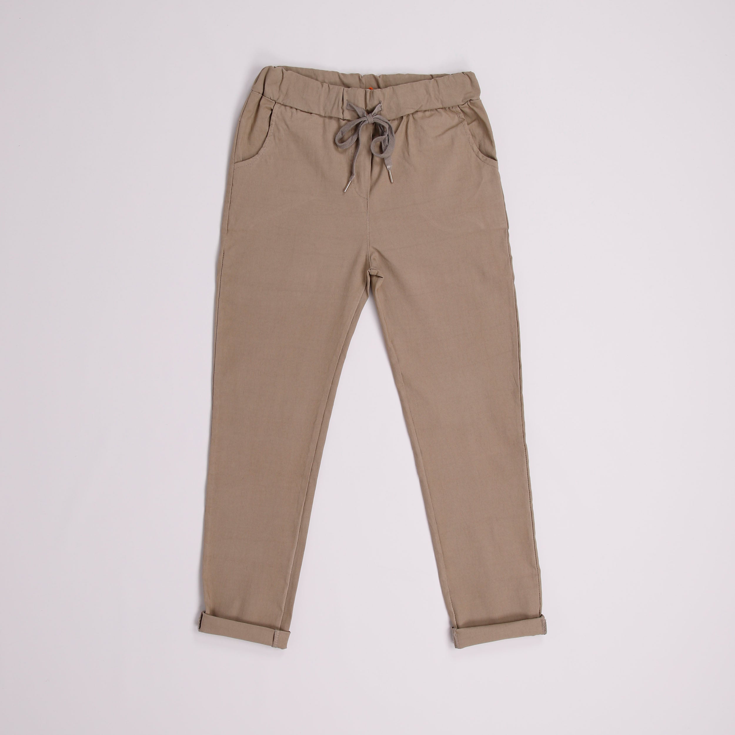 Plain Magic Stretch Trousers - Mocha