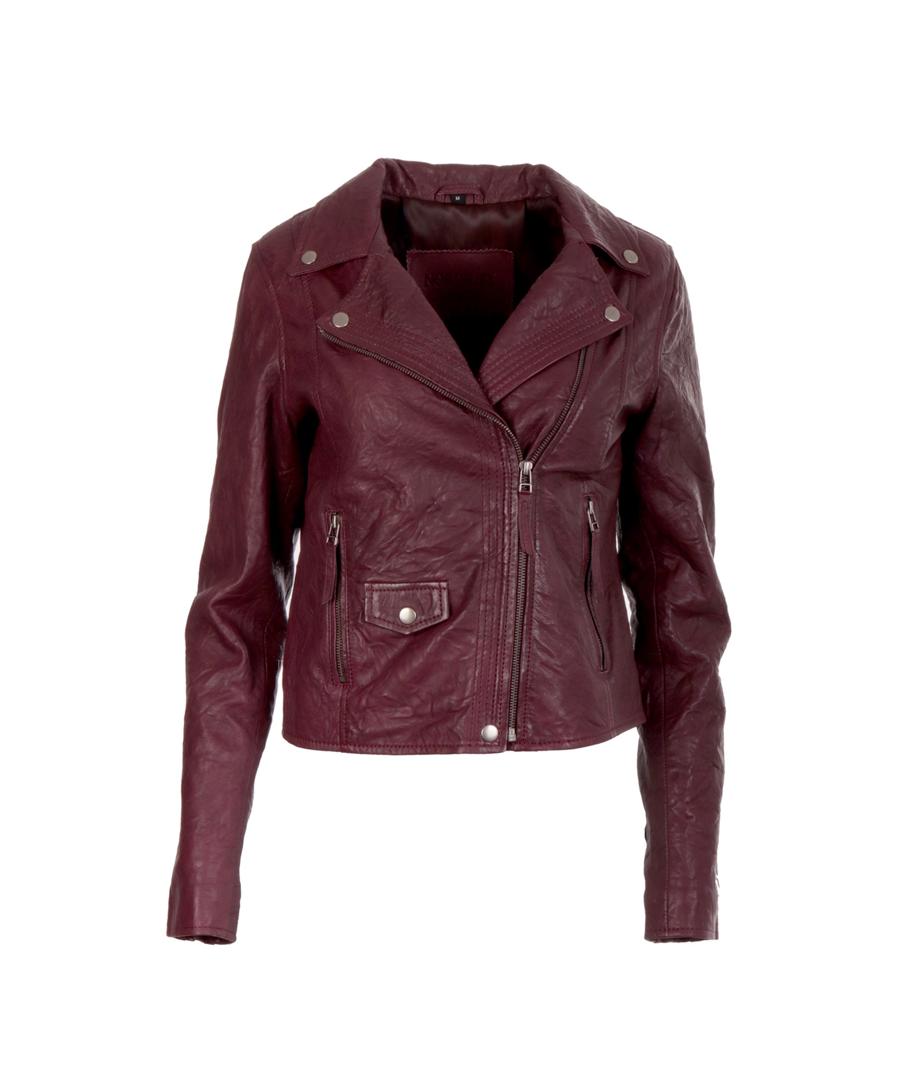 Zip Leather Biker Jacket